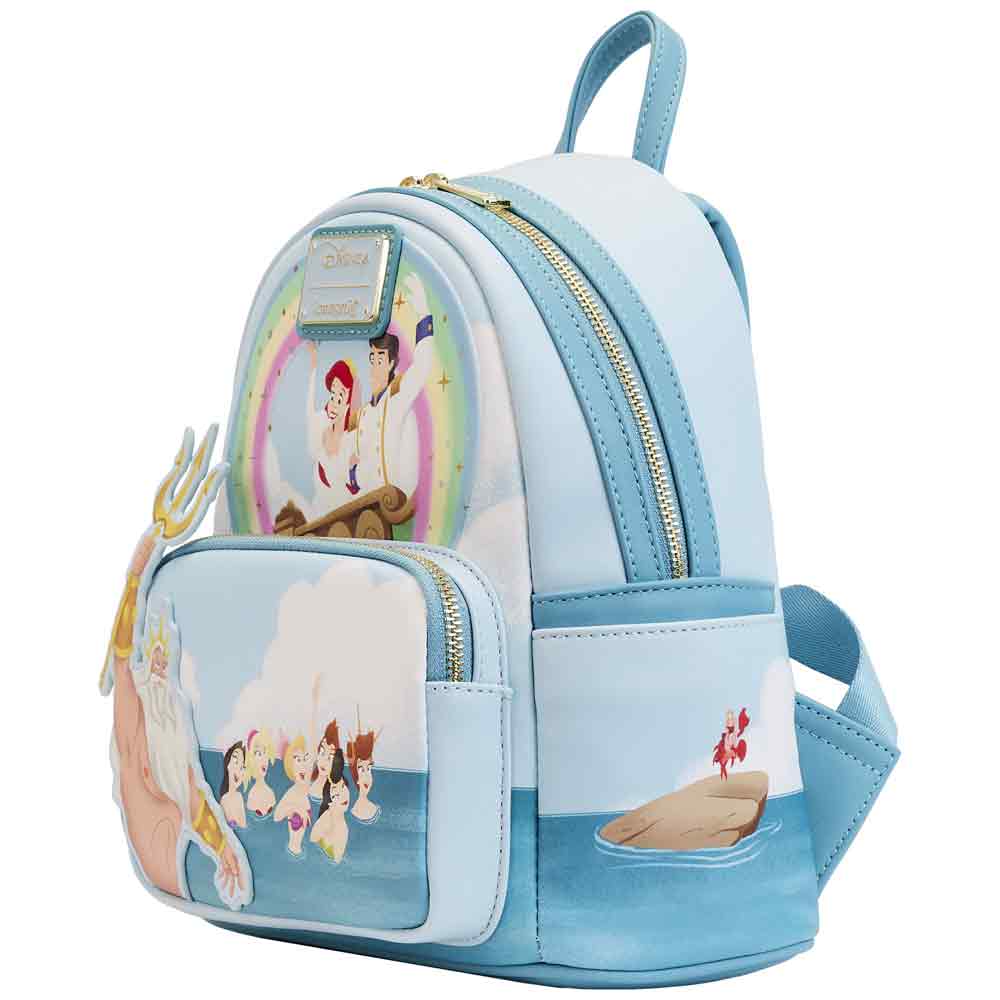 Loungefly x Disney The Little Mermaid Triton's Gift Mini Backpack - Image 3