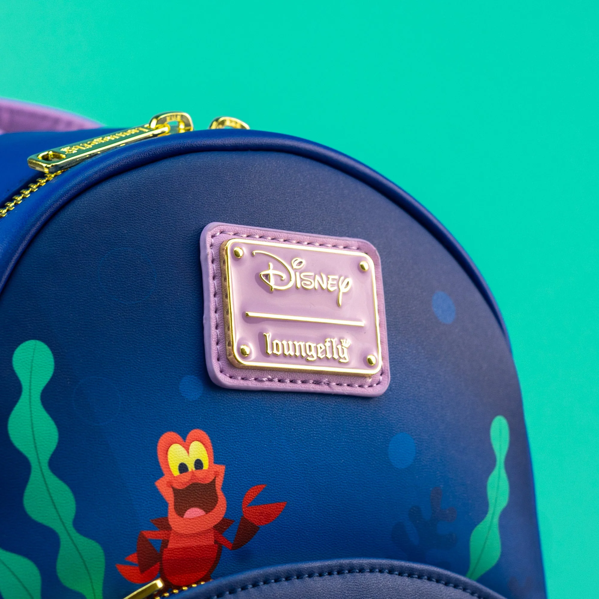 Loungefly x Disney The Little Mermaid Princess Ariel and Sebastian Mini Backpack - Image 2