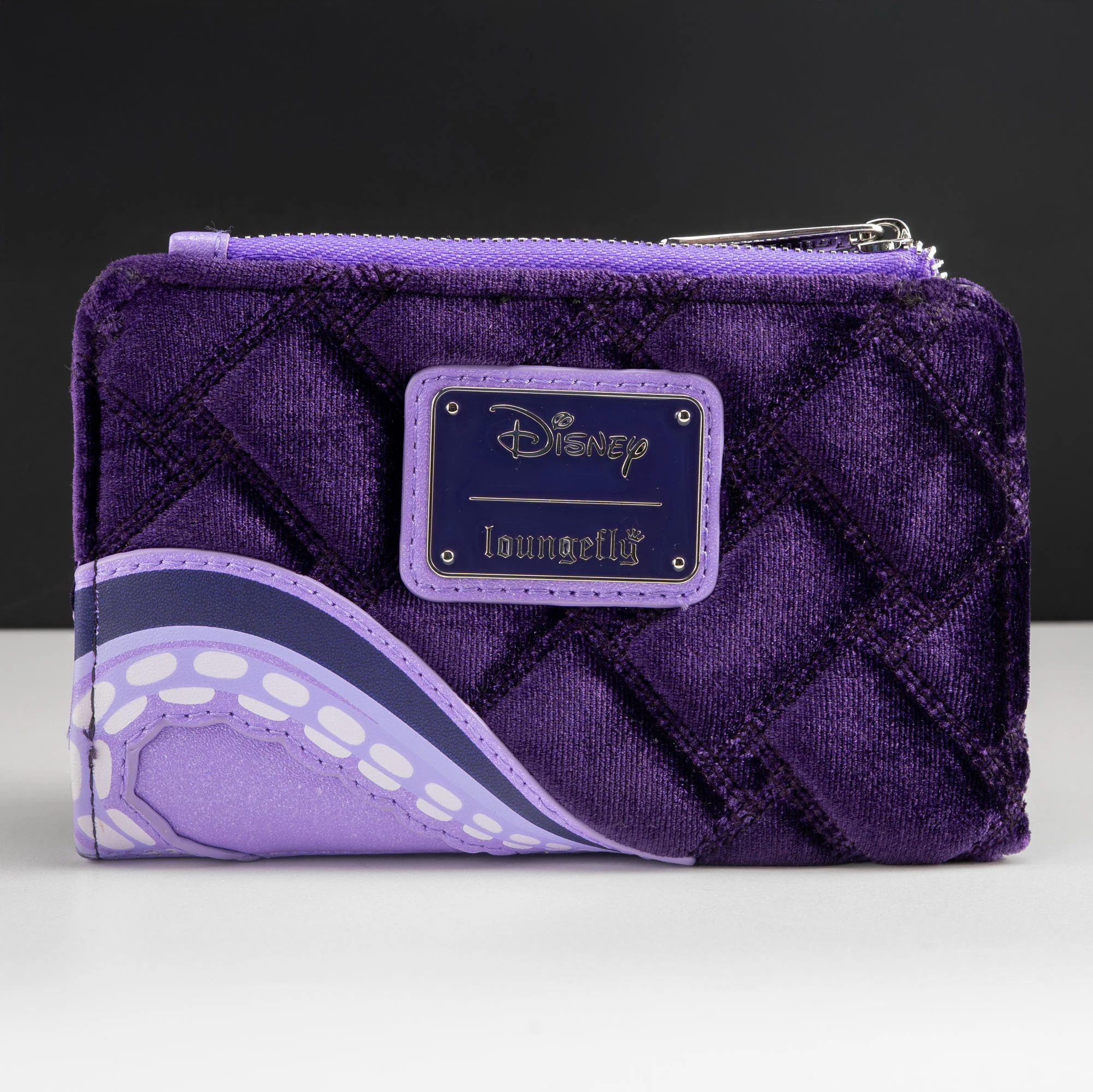 Loungefly x Disney The Little Mermaid Ursula Quilted Velvet Wallet - Image 2