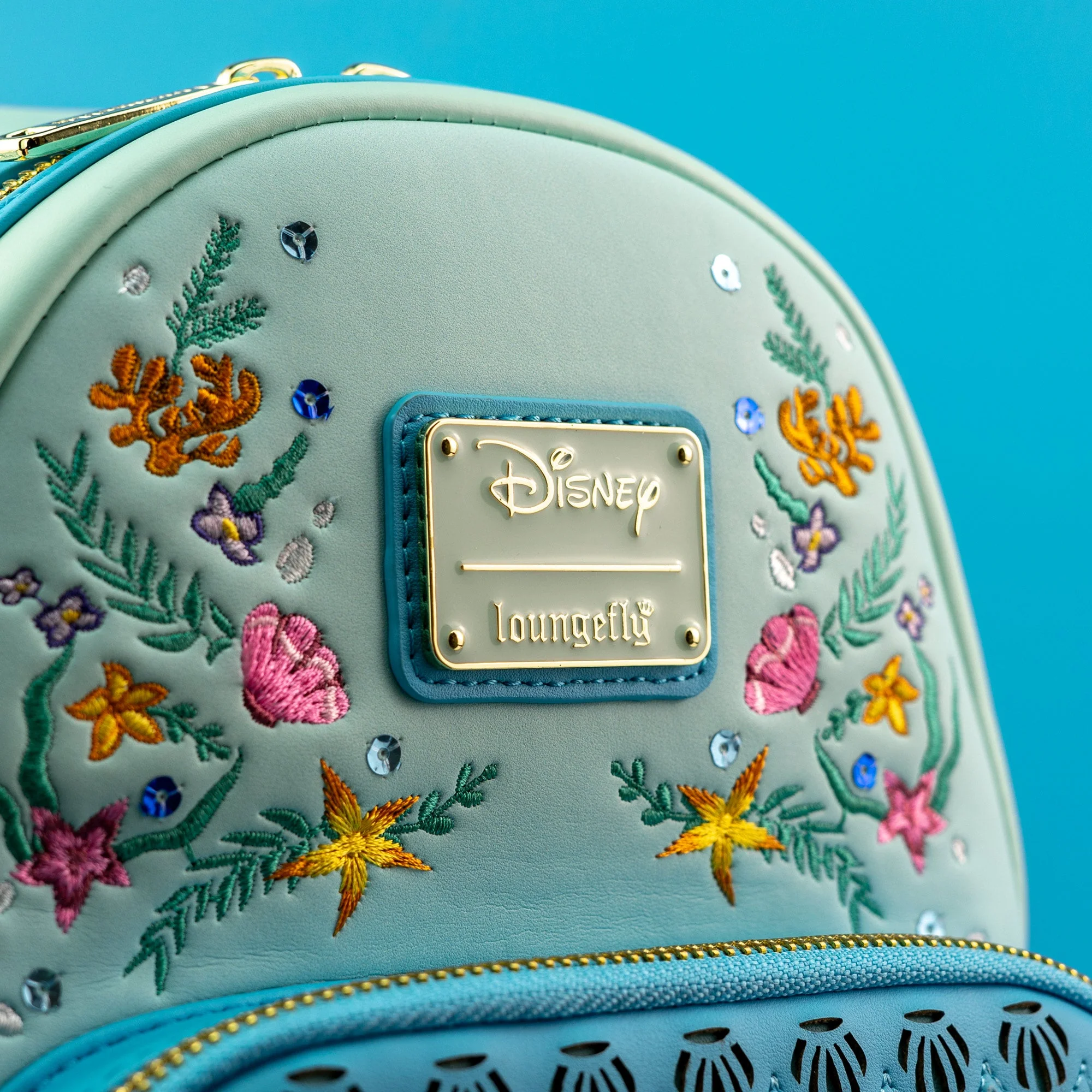 Loungefly x Disney The Little Mermaid Die Cut Window Scene Mini Backpack - Image 2