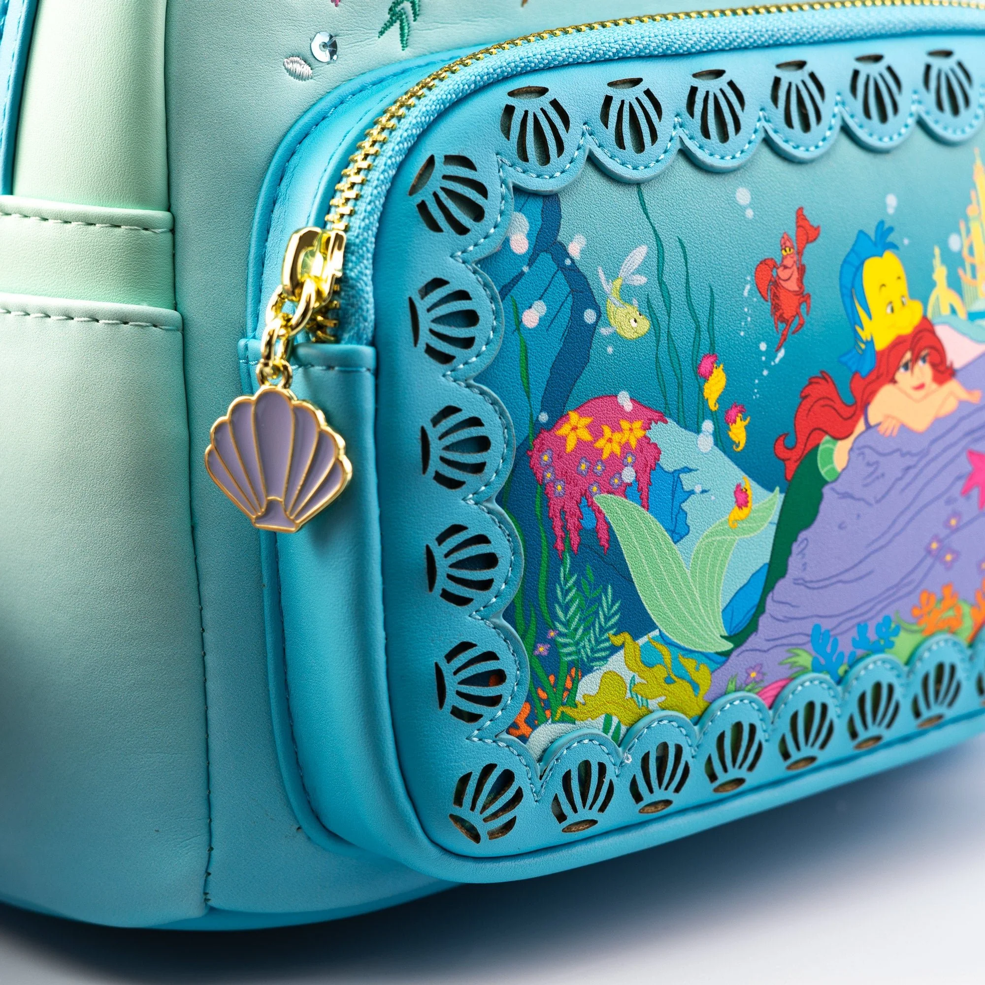 Loungefly x Disney The Little Mermaid Die Cut Window Scene Mini Backpack - Image 3