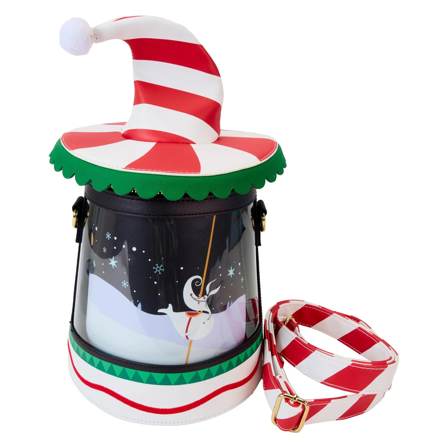 Loungefly x Disney The Nightmare Before Christmas Candy Cane Jack Crossbody Bag - Image 3
