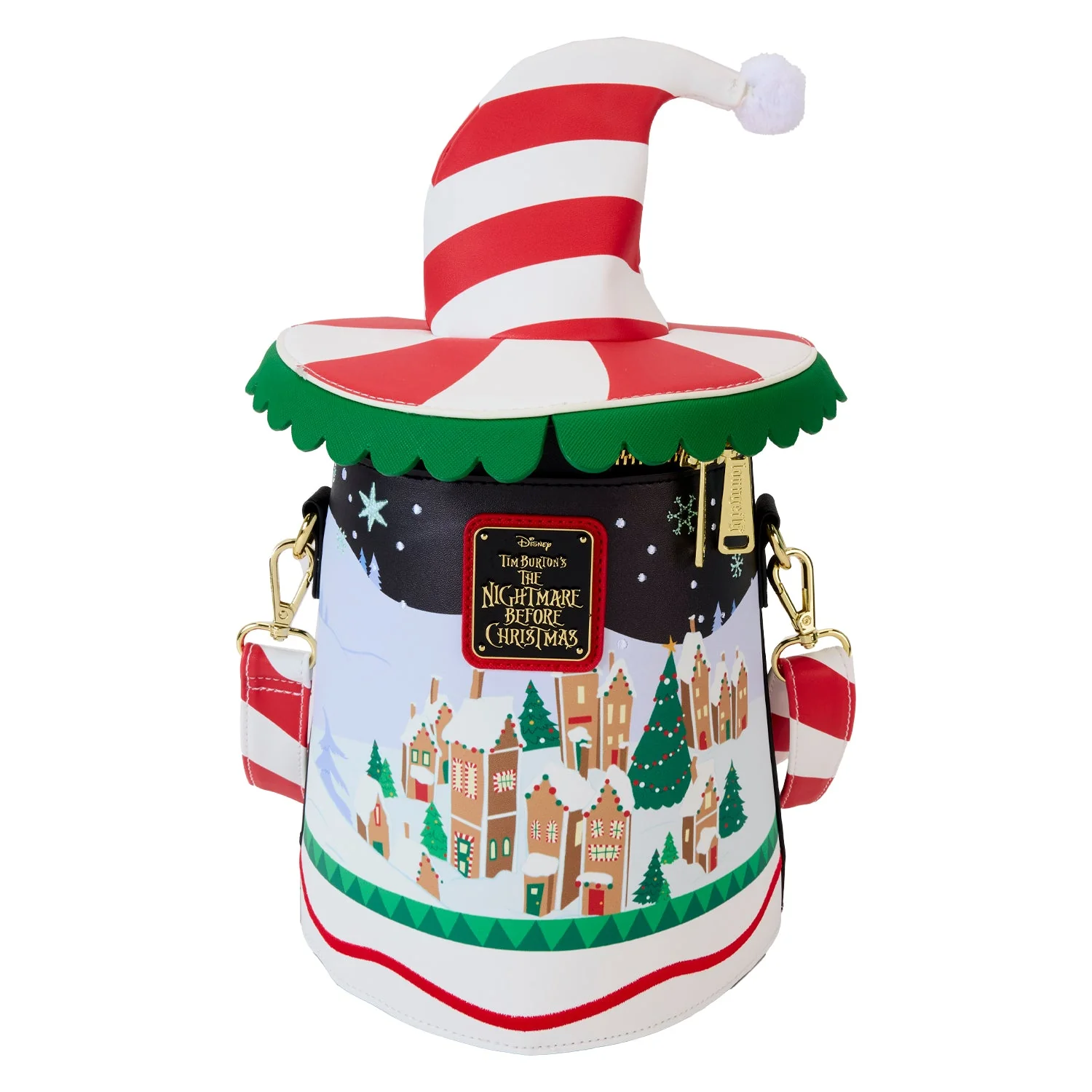 Loungefly x Disney The Nightmare Before Christmas Candy Cane Jack Crossbody Bag - Image 6