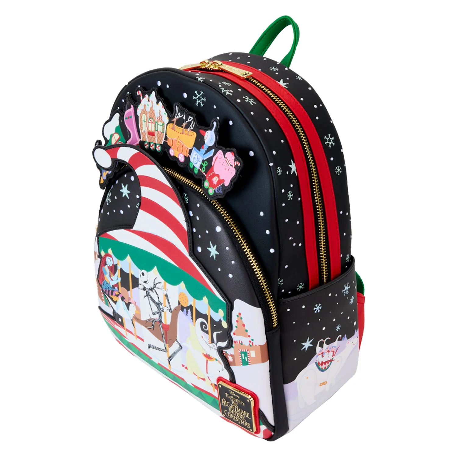 Loungefly x Disney The Nightmare Before Christmas Journey To Christmas Town Mini Backpack - Image 5