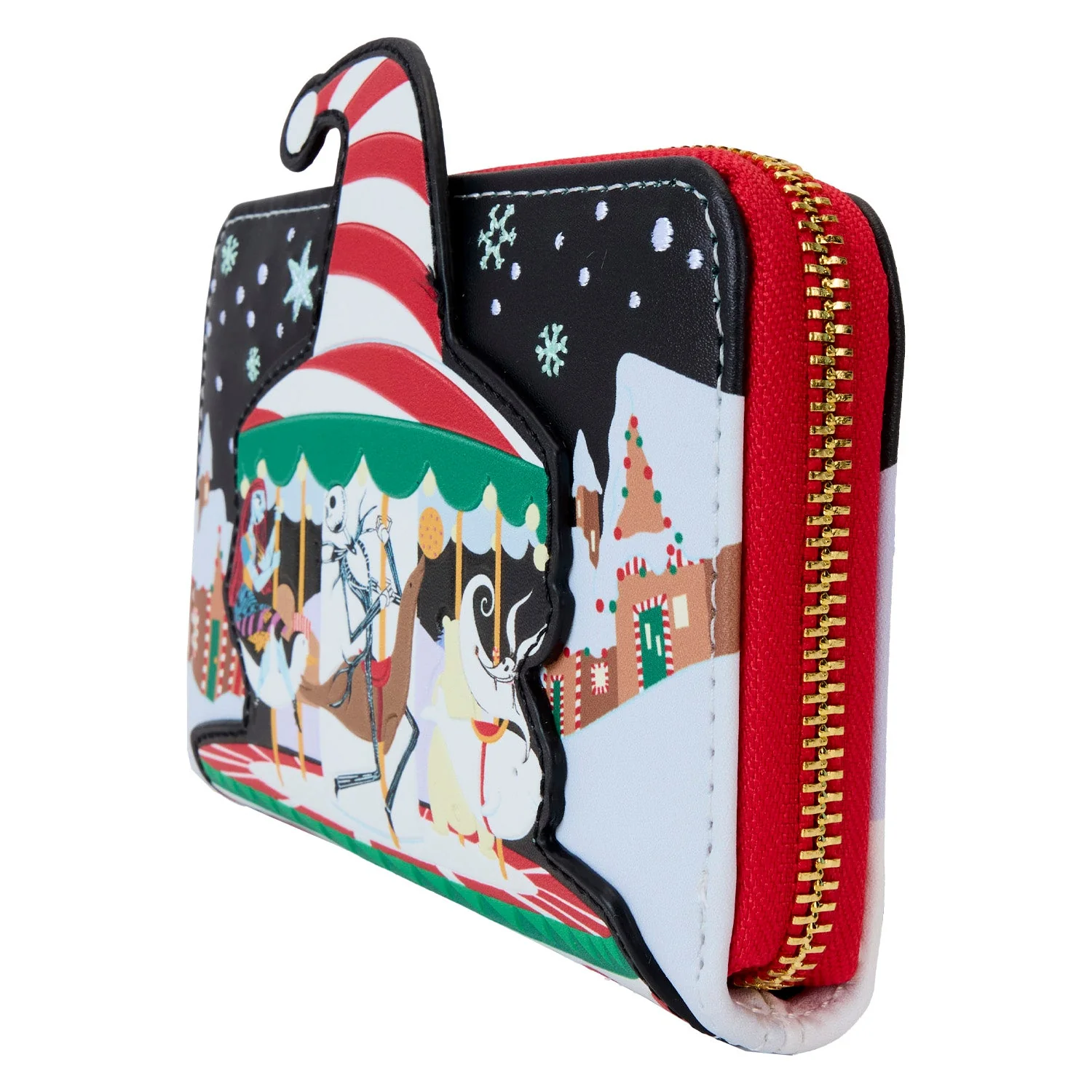 Loungefly x Disney The Nightmare Before Christmas Journey To Christmas Town Zip Around Wallet - Image 2