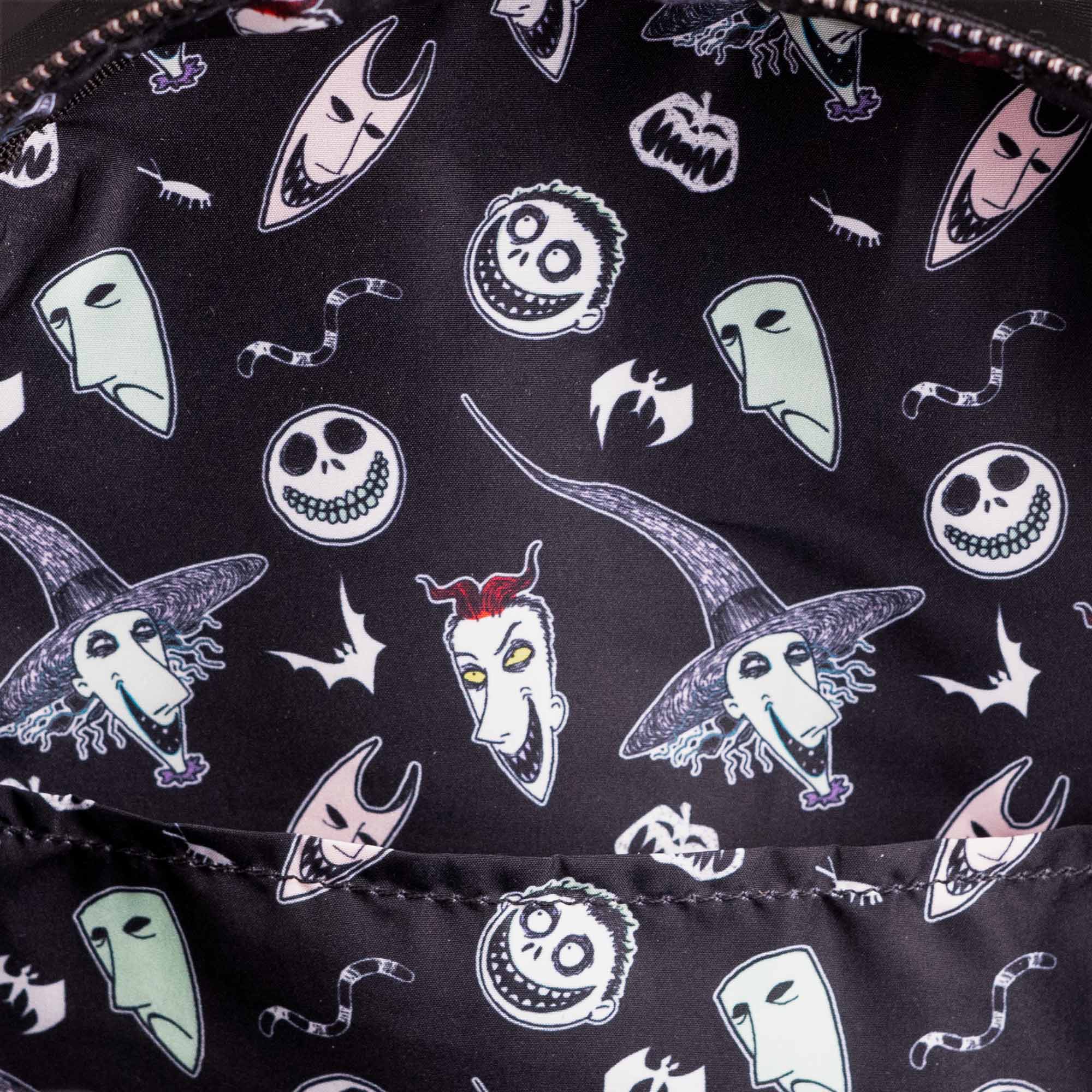 Loungefly x Disney The Nightmare Before Christmas Lock Shock Barrel Triple Pocket Mini Backpack - Image 11