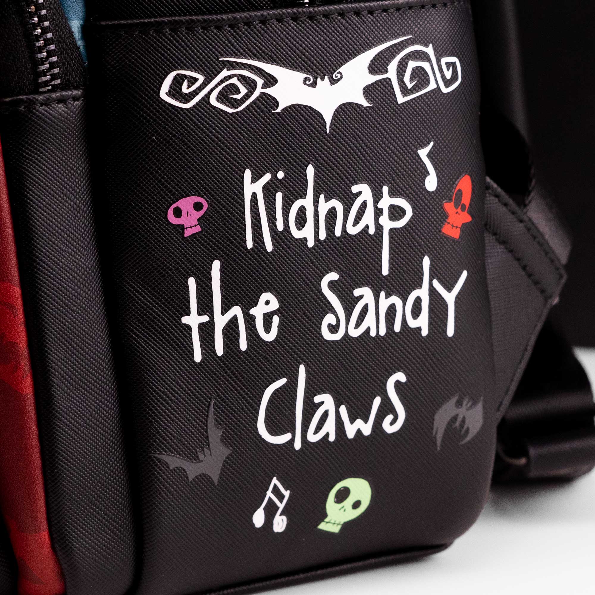 Loungefly x Disney The Nightmare Before Christmas Lock Shock Barrel Triple Pocket Mini Backpack - Image 8