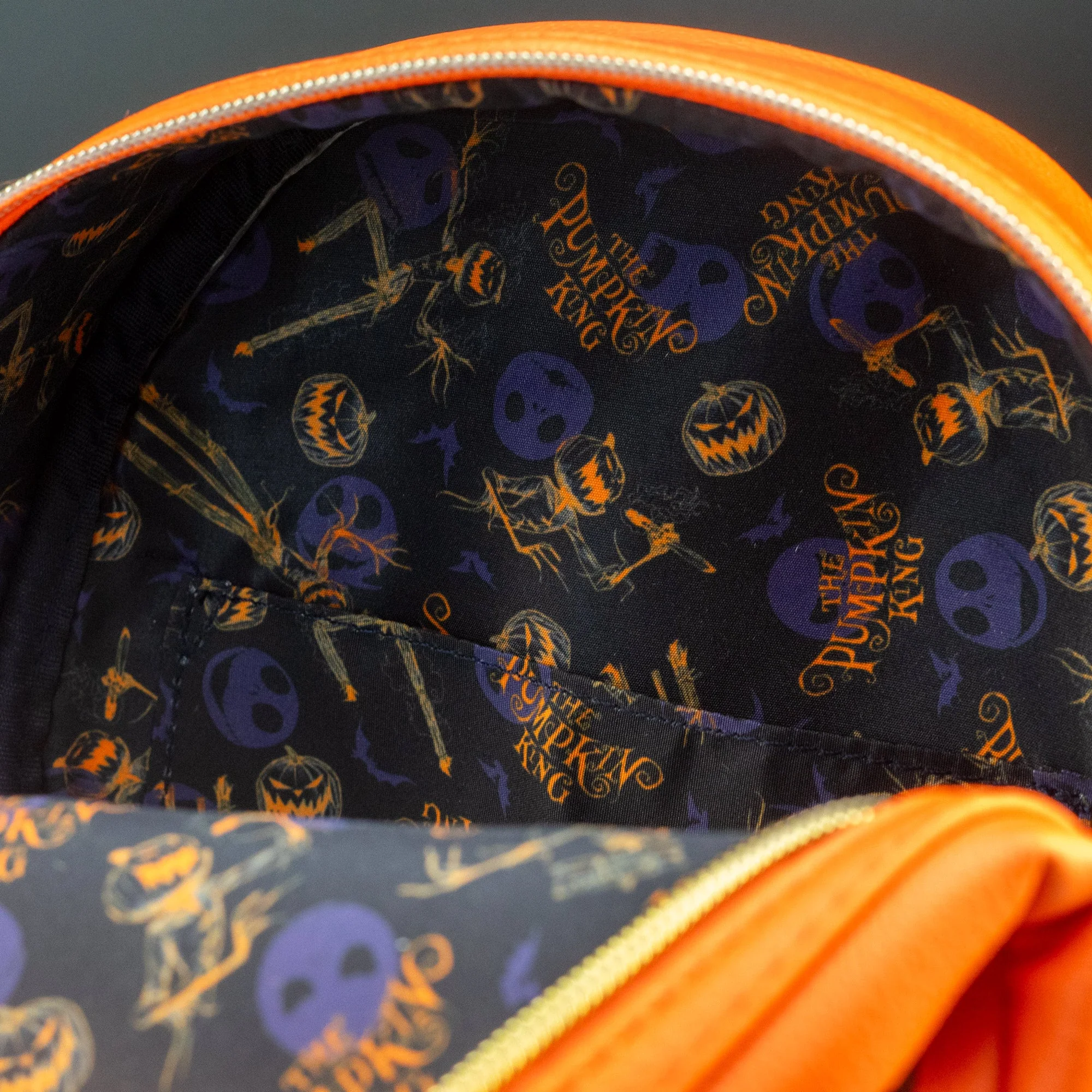 Loungefly x Disney The Nightmare Before Christmas Pumpkin King Cosplay Mini Backpack - Image 4