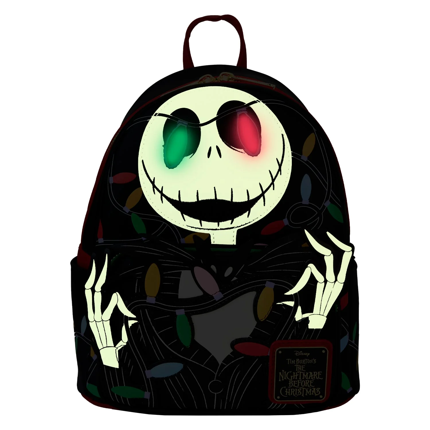 Loungefly x Disney The Nightmare Before Christmas Smiling Jack Light Up Mini Backpack - Image 2