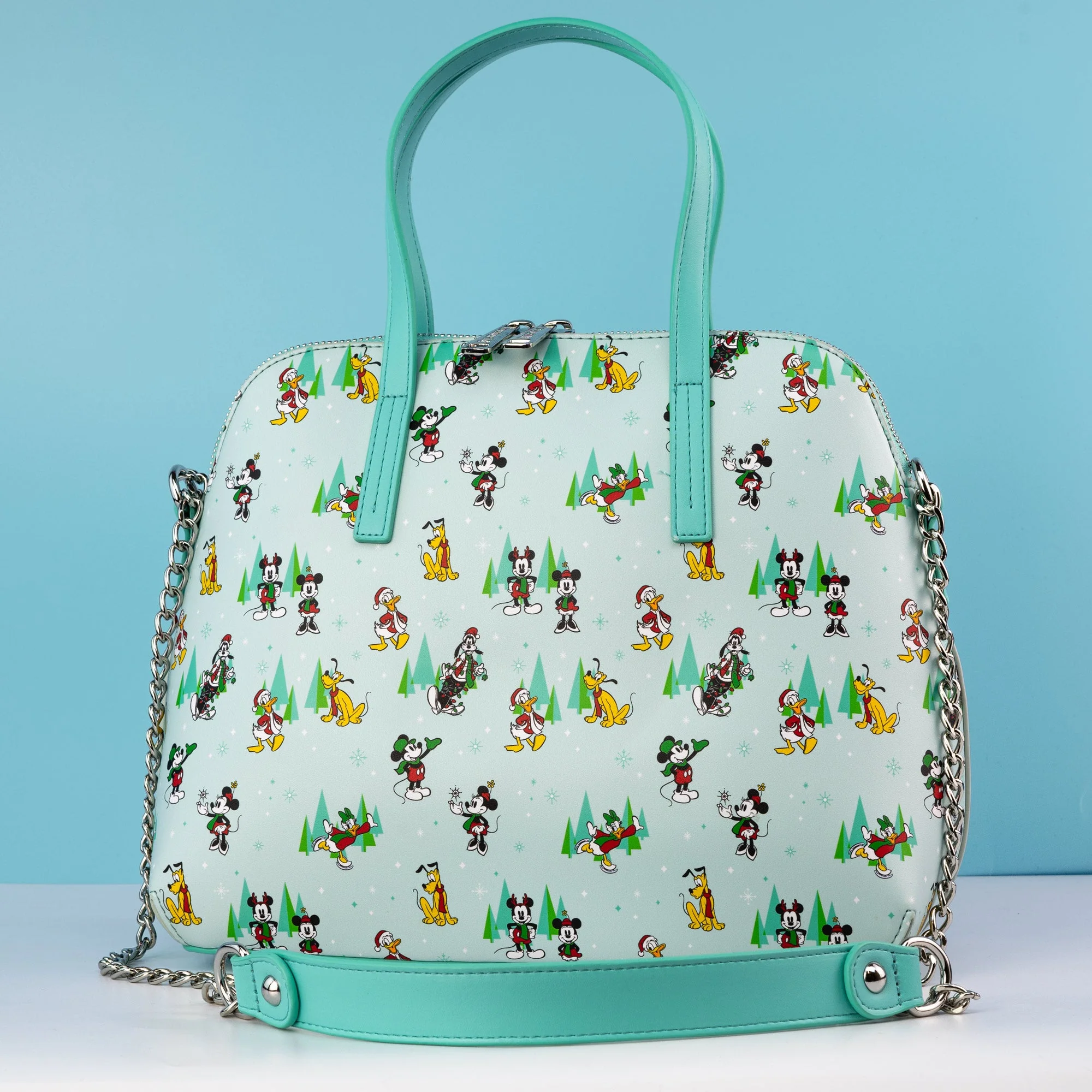 Loungefly x Disney The Sensational Six Christmas Character Print Crossbody bag - Image 2
