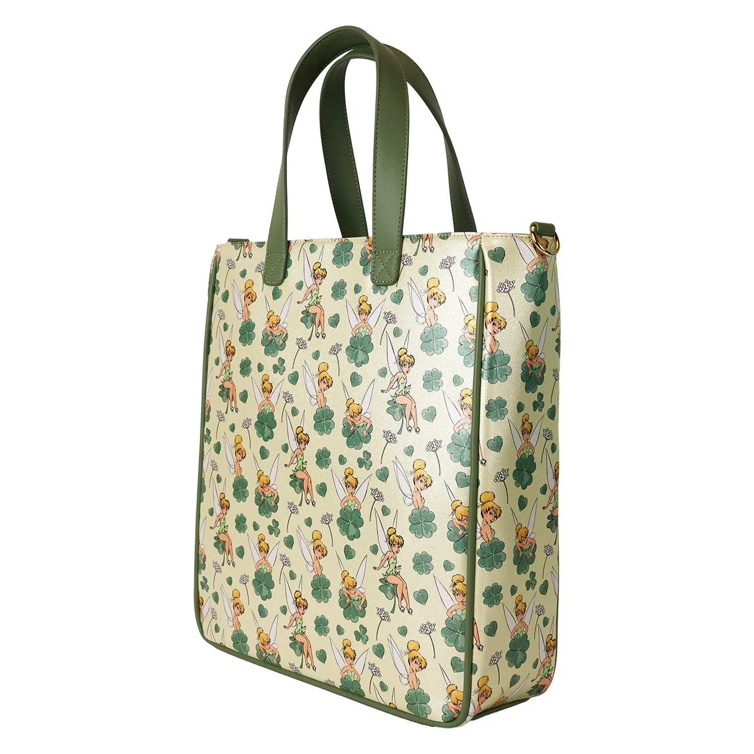 Loungefly x Disney Tinker Bell Four-Leaf Clover Tote Bag with Coin Bag - Image 11