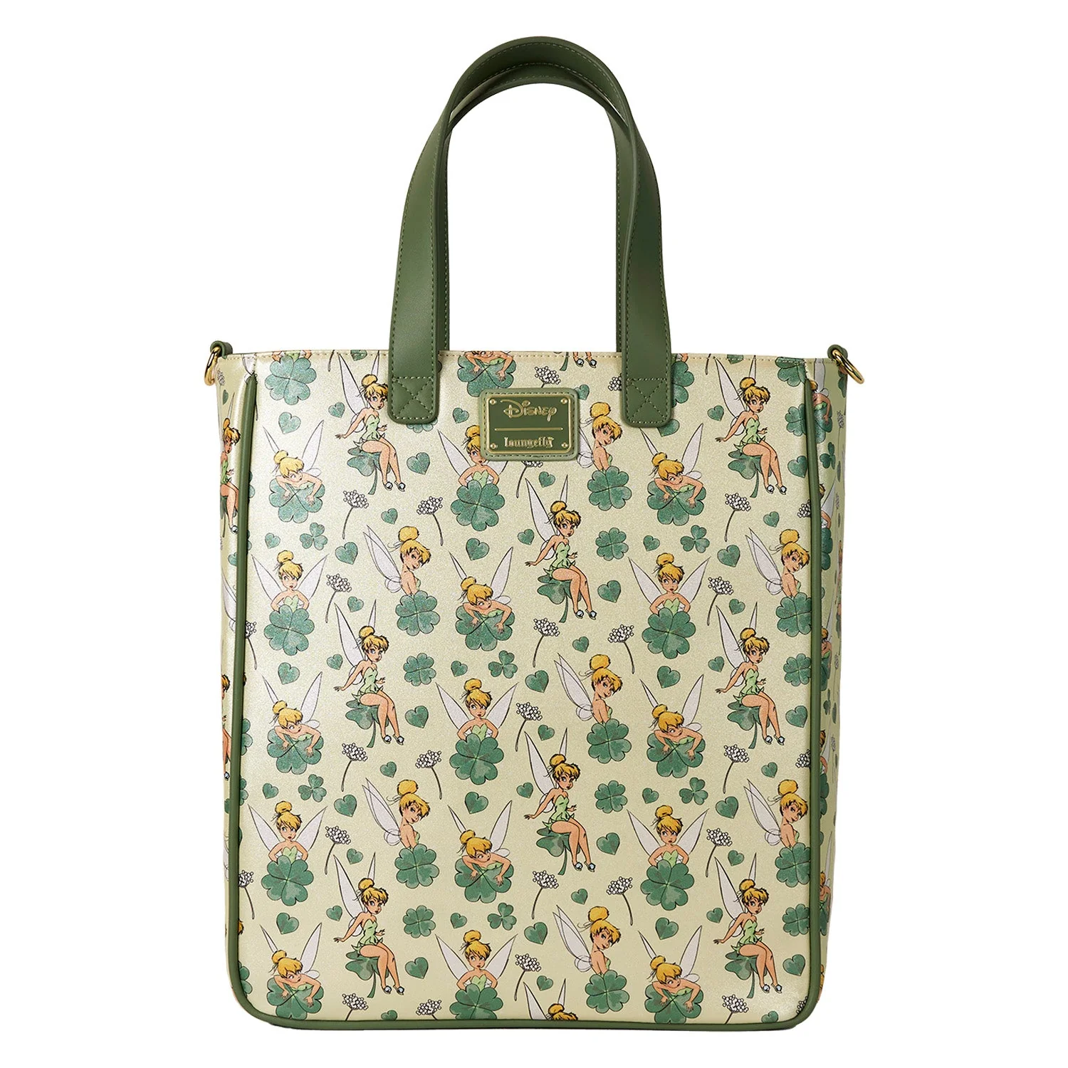 Loungefly x Disney Tinker Bell Four-Leaf Clover Tote Bag with Coin Bag - Image 8