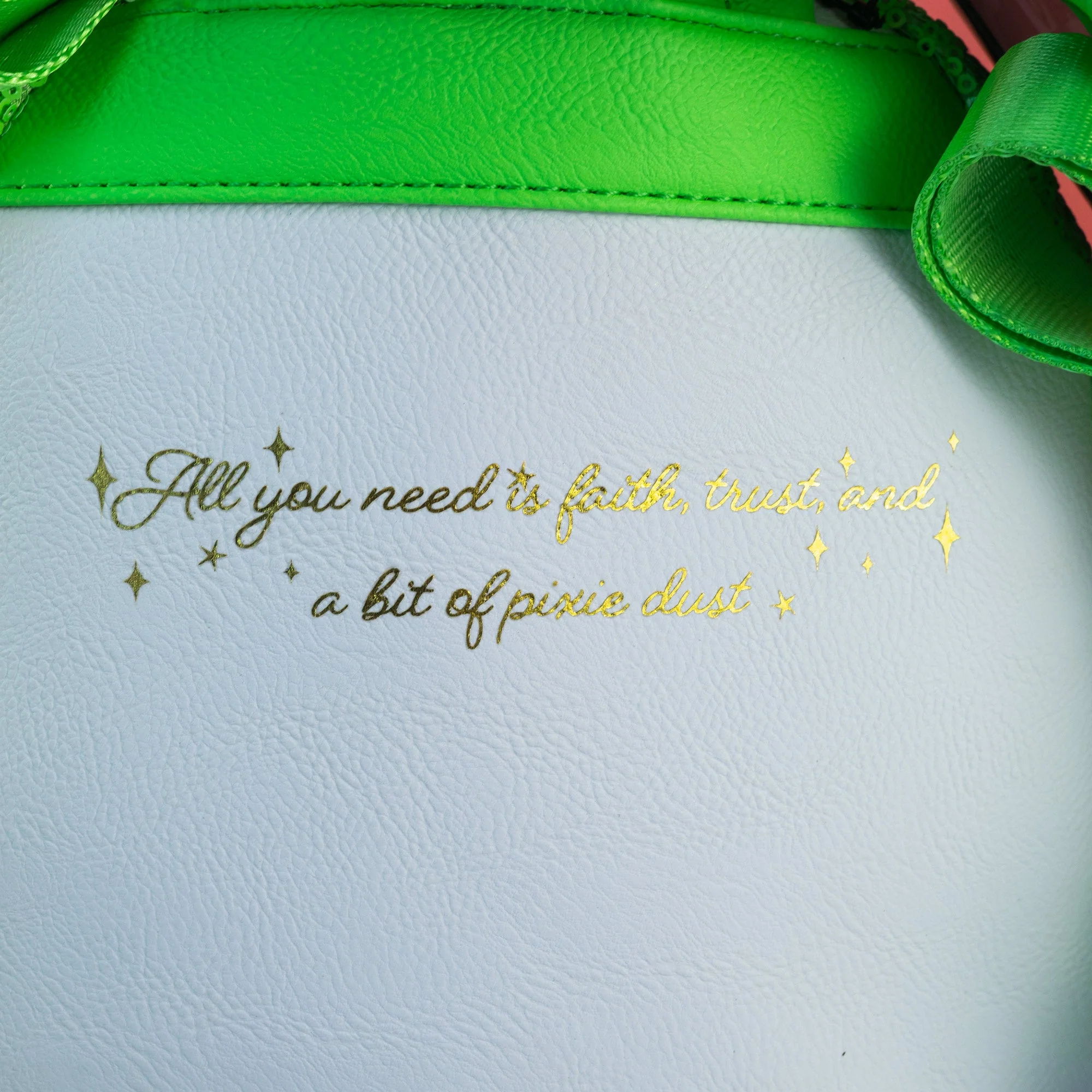 Loungefly x Disney Tinkerbell Green Sequin Mini Backpack - Image 5