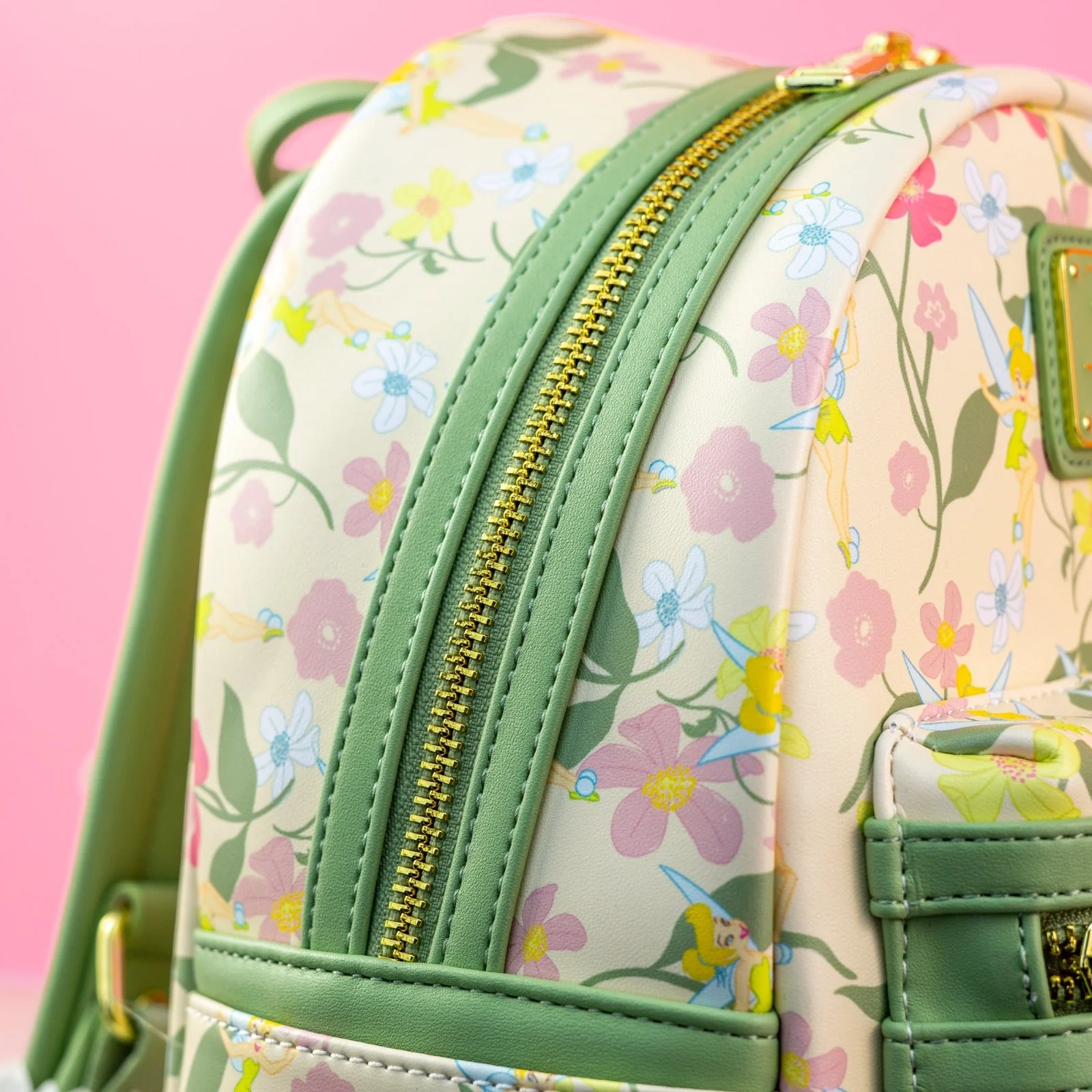Loungefly x Disney Tinkerbell Pastel Flowers AOP Mini Backpack - Image 2