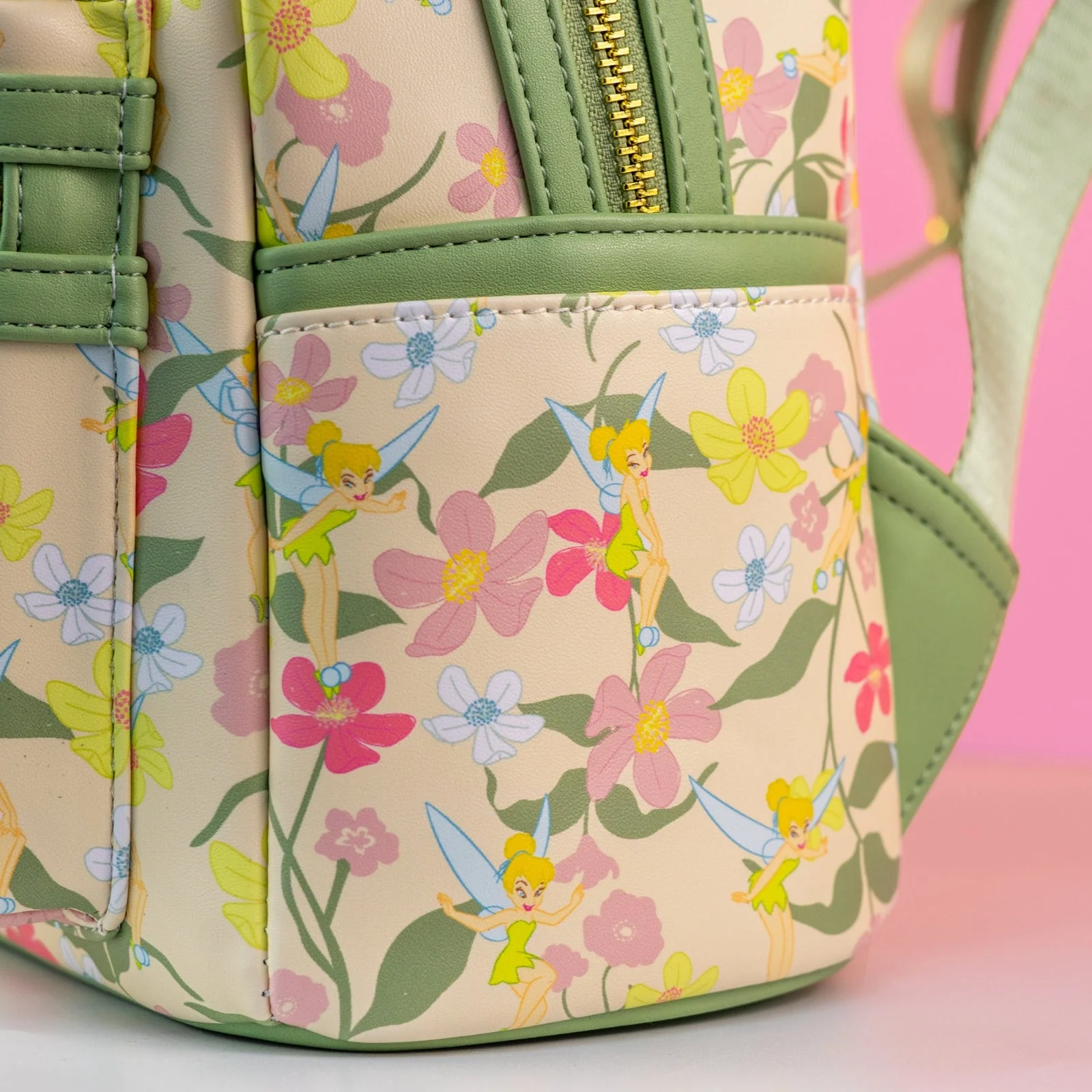 Loungefly x Disney Tinkerbell Pastel Flowers AOP Mini Backpack - Image 5