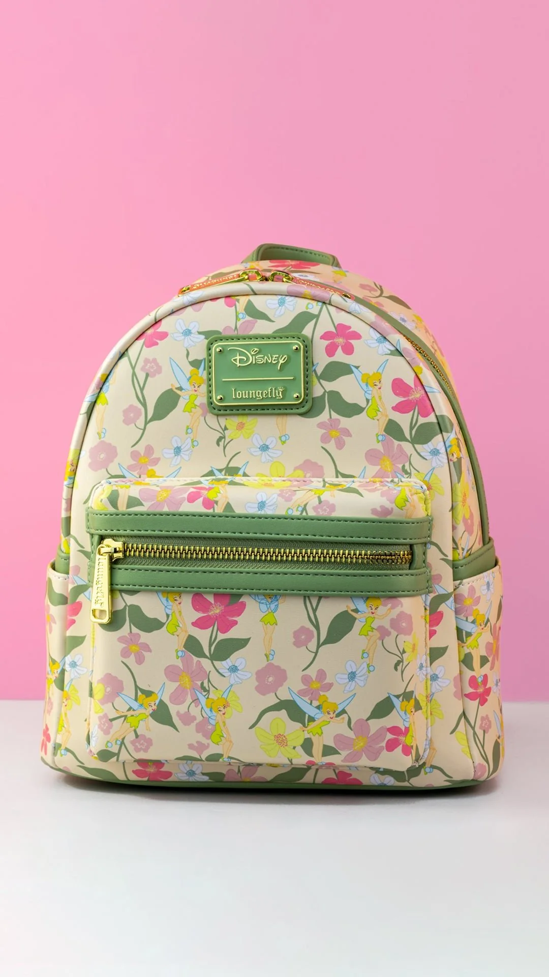 Loungefly x Disney Tinkerbell Pastel Flowers AOP Mini Backpack - Image 8