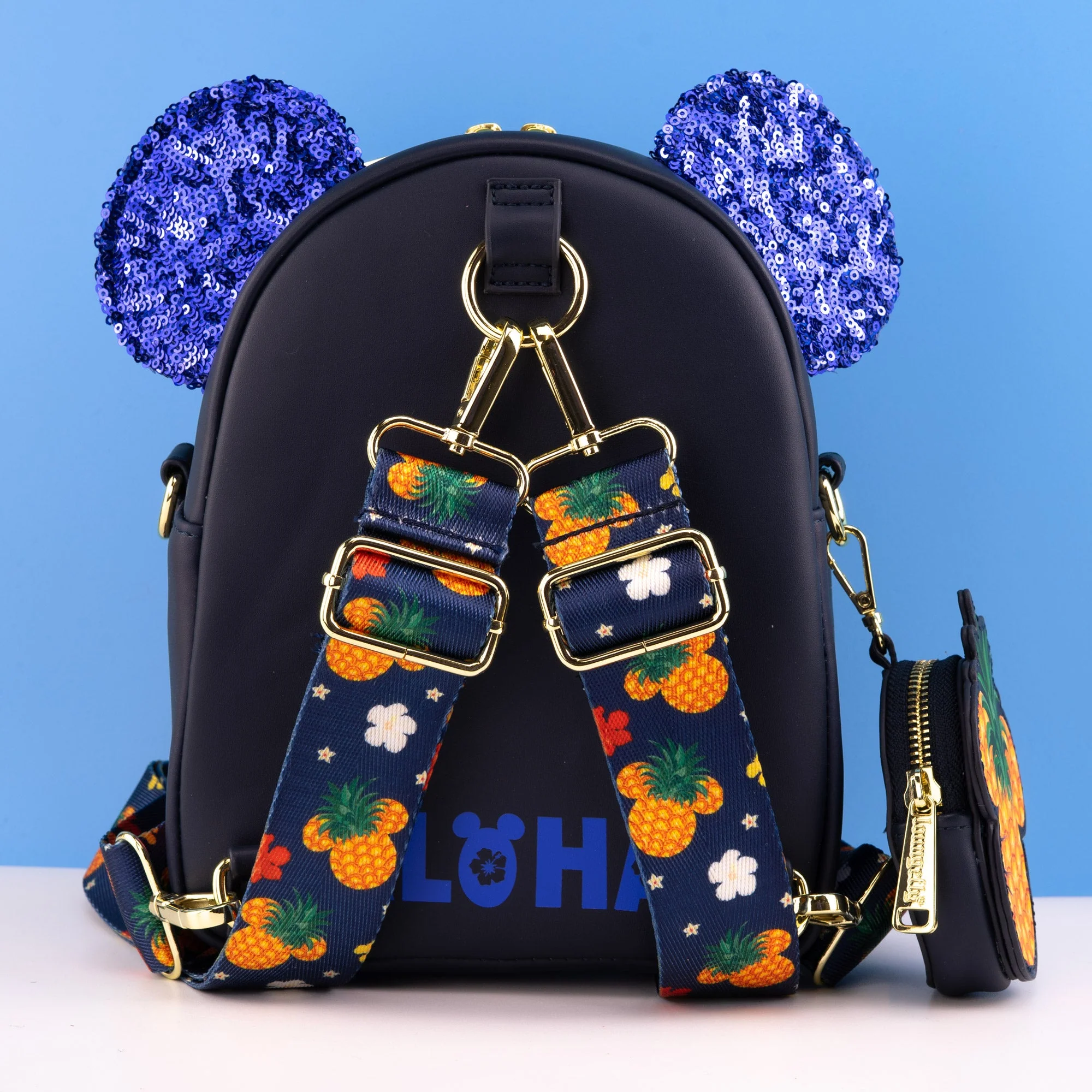 Loungefly x Disney Tropical Mickey Convertible Mini Backpack - Image 3