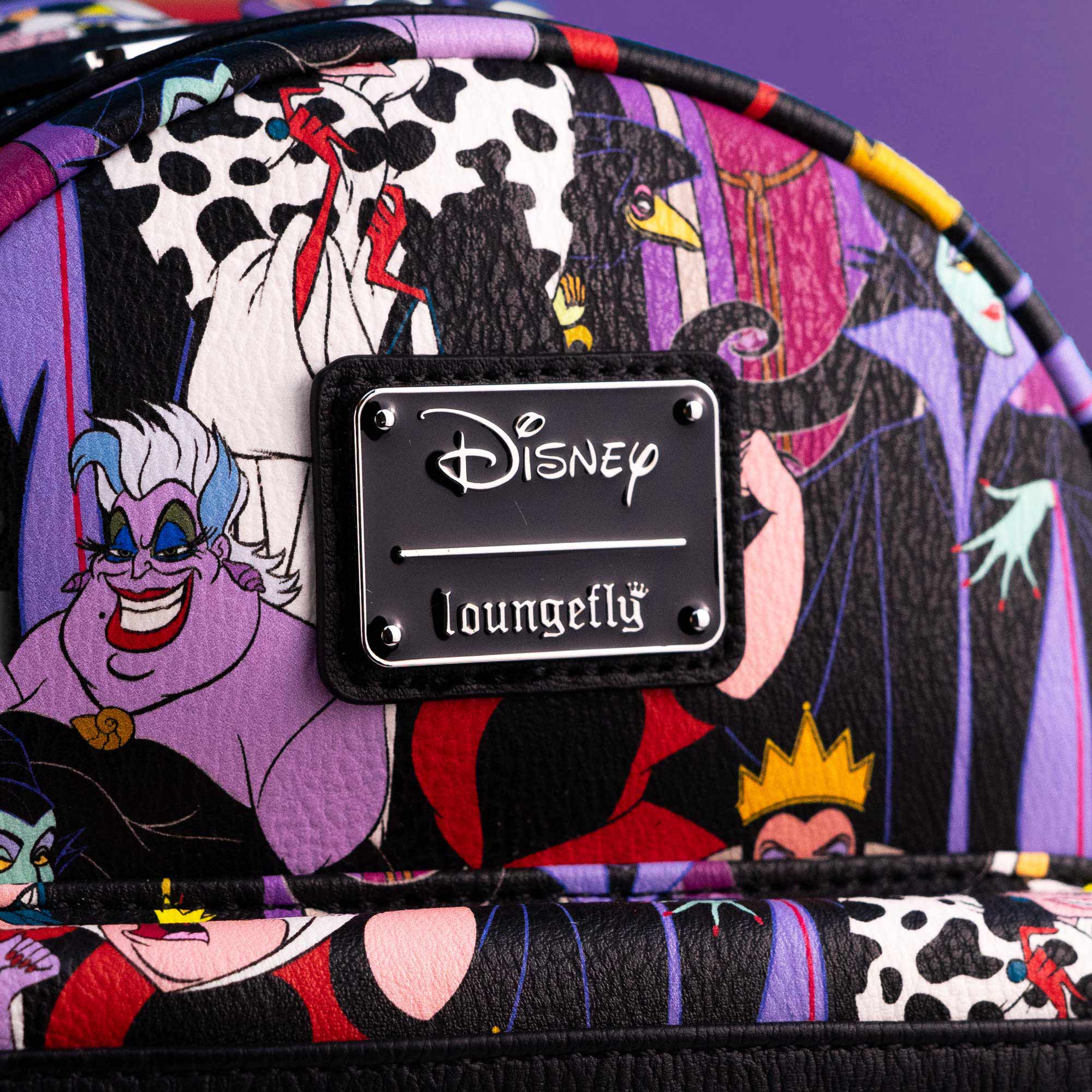 Loungefly x Disney Villains All Over Print Mini Backpack - Image 2