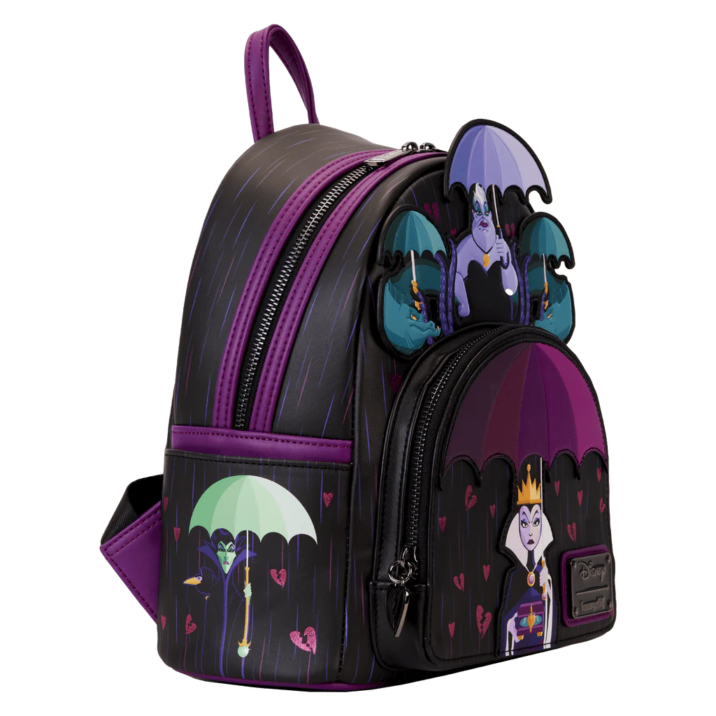 Loungefly X Disney Villains Curse Your Hearts Mini Backpack - Image 5