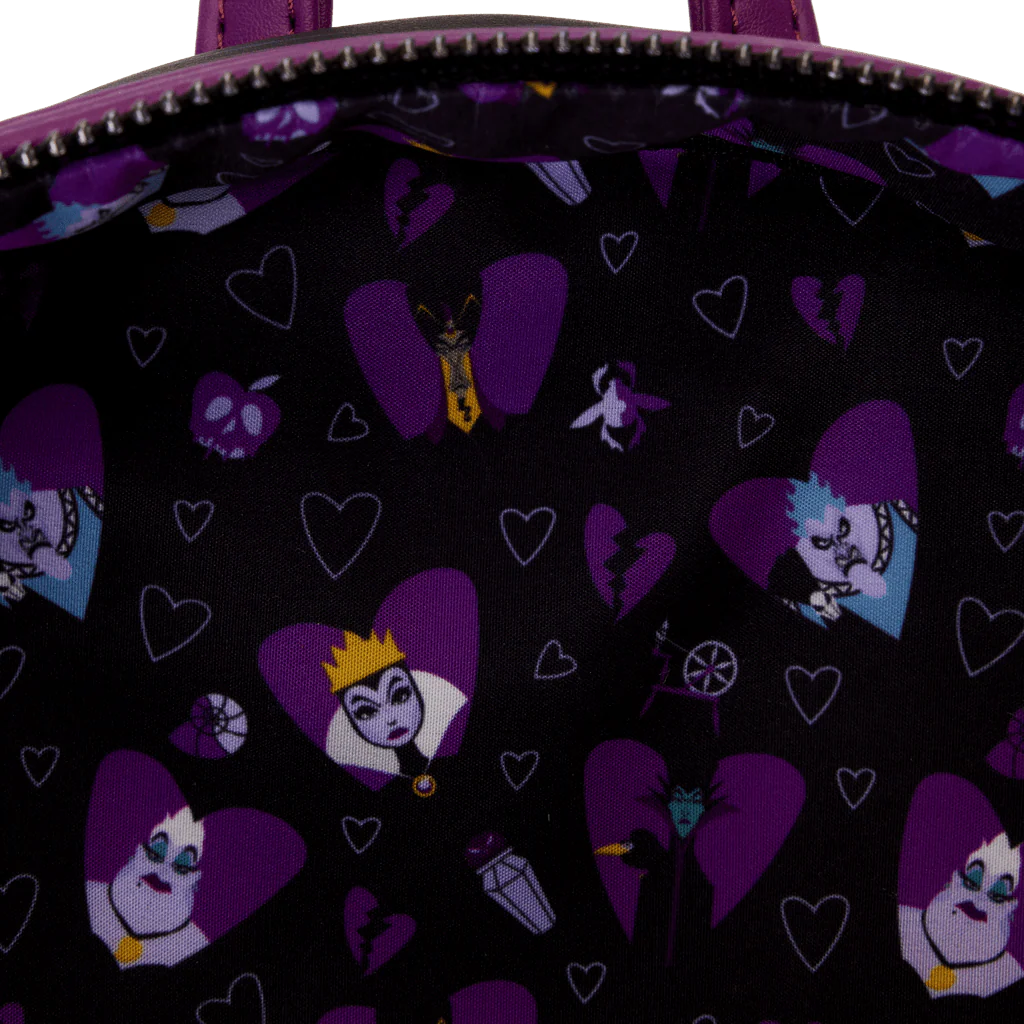 Loungefly X Disney Villains Curse Your Hearts Mini Backpack - Image 6
