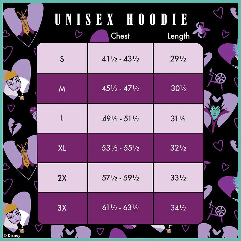 Loungefly x Disney Villains Curse Your Hearts Unisex Hoodie - Image 5