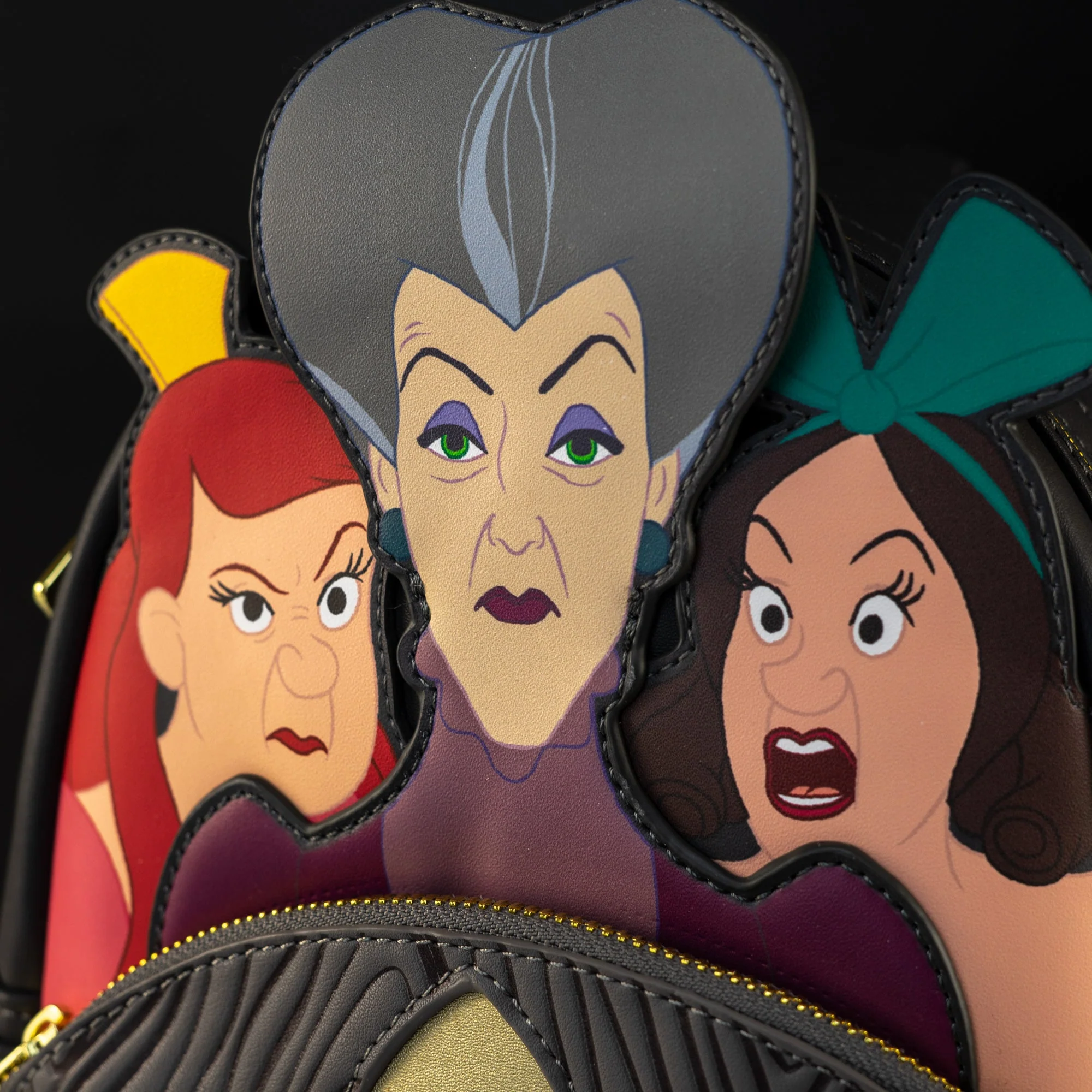 Loungefly x Disney Cinderella Lady Tremaine, Anastasia and Drizella Mini Backpack - Image 2