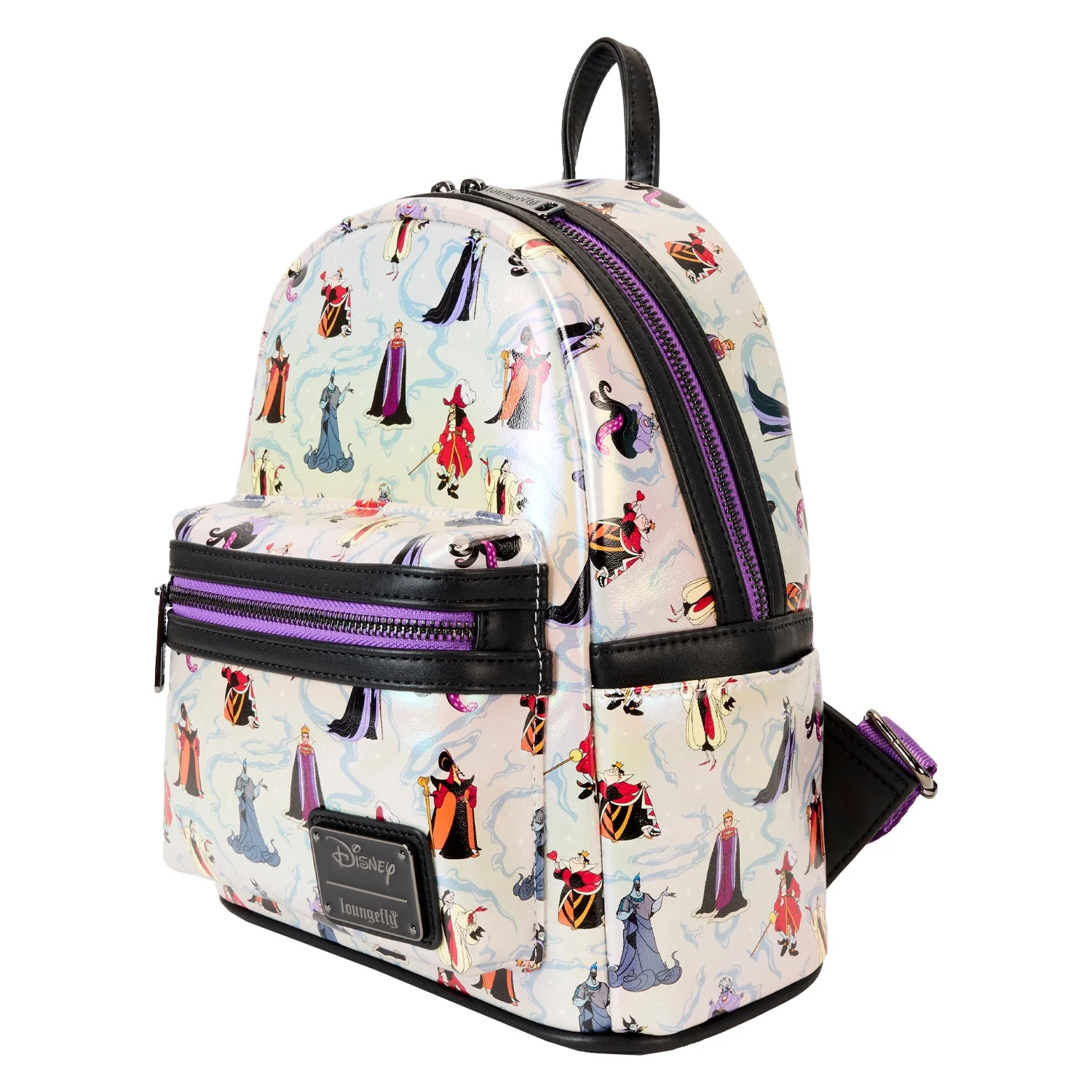Loungefly x Disney Villains Iridescent Mini Backpack - Image 2