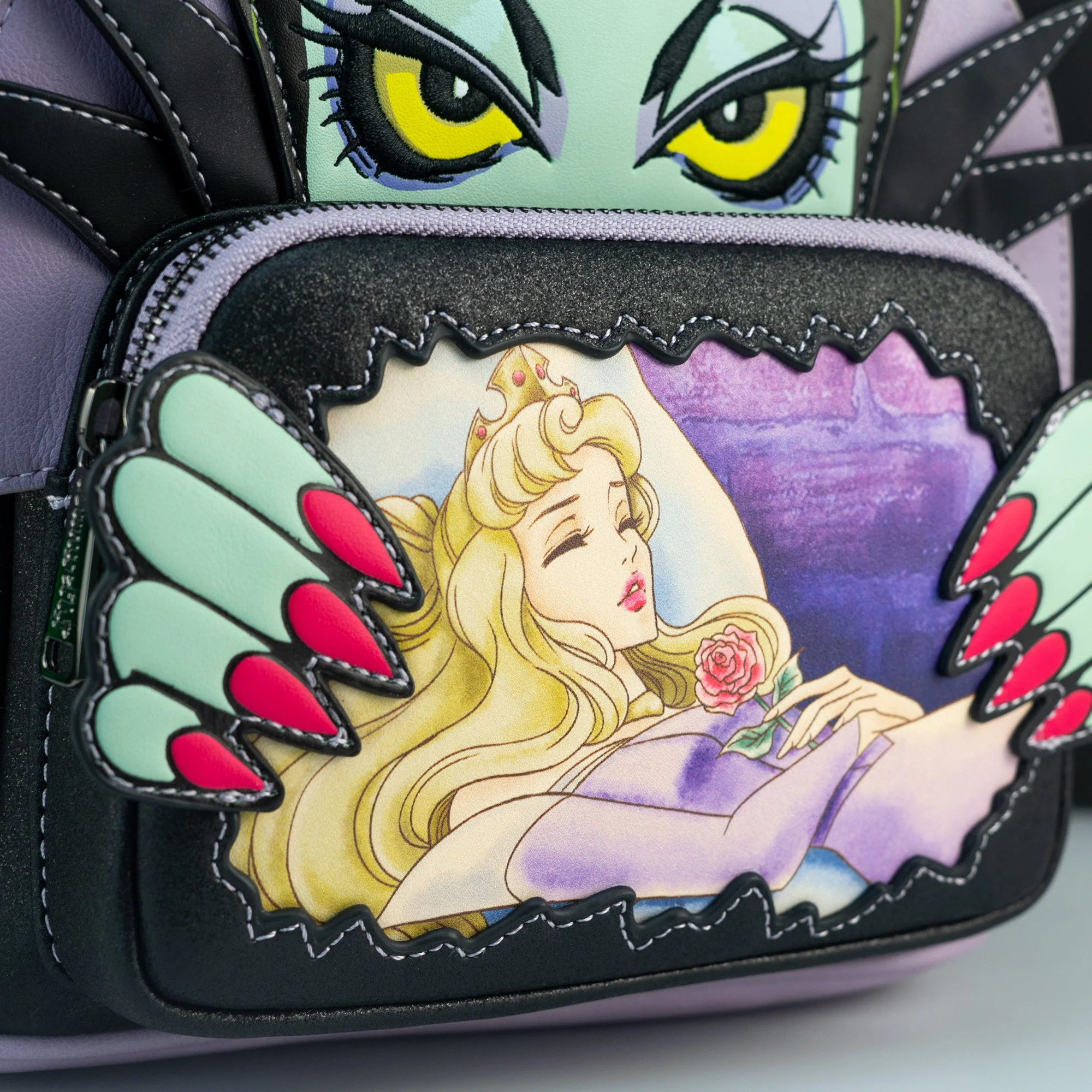 Loungefly x Disney Villains Maleficent Scene Mini Backpack - Image 3