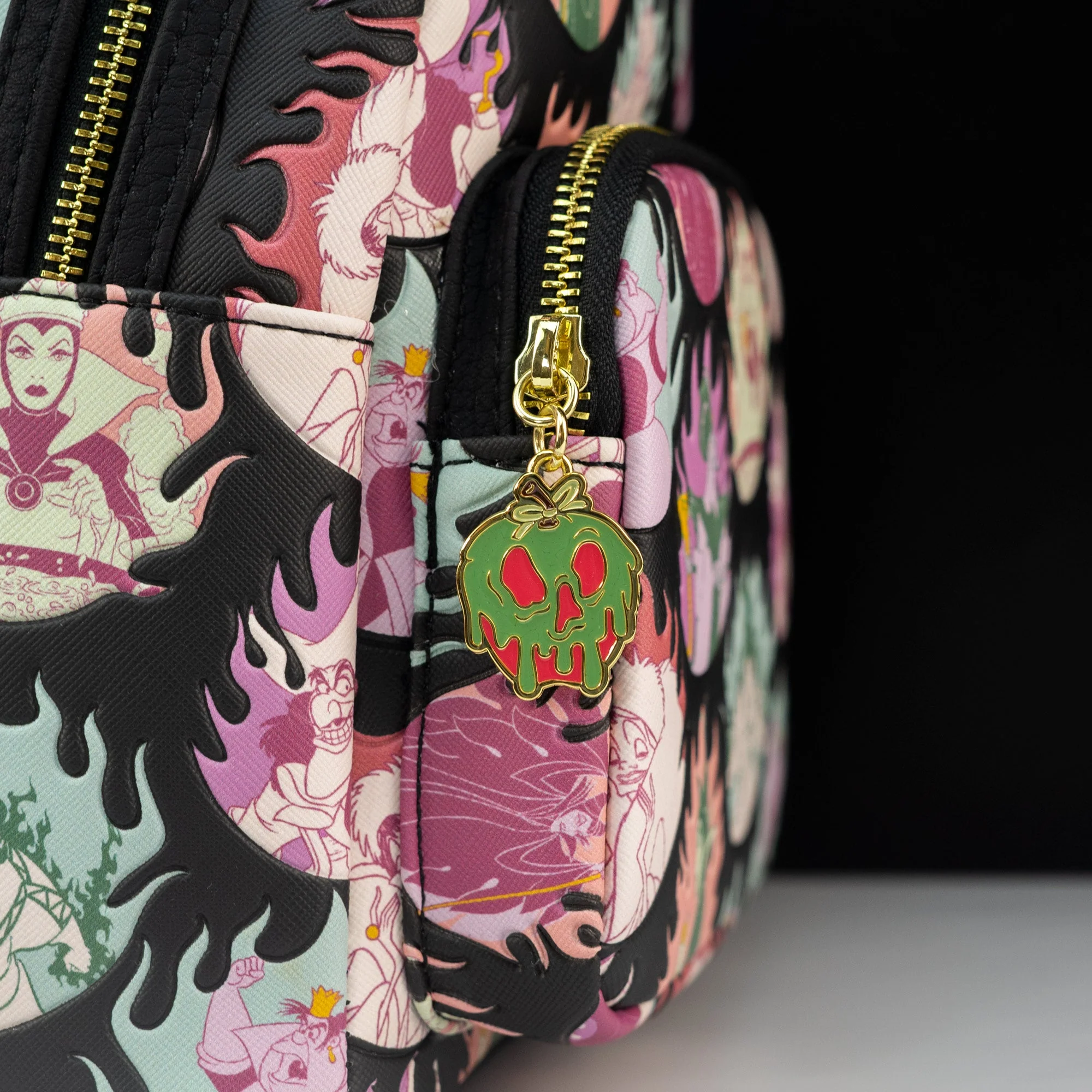 Loungefly x Disney Villains Pastel Flames Mini Backpack - Image 4
