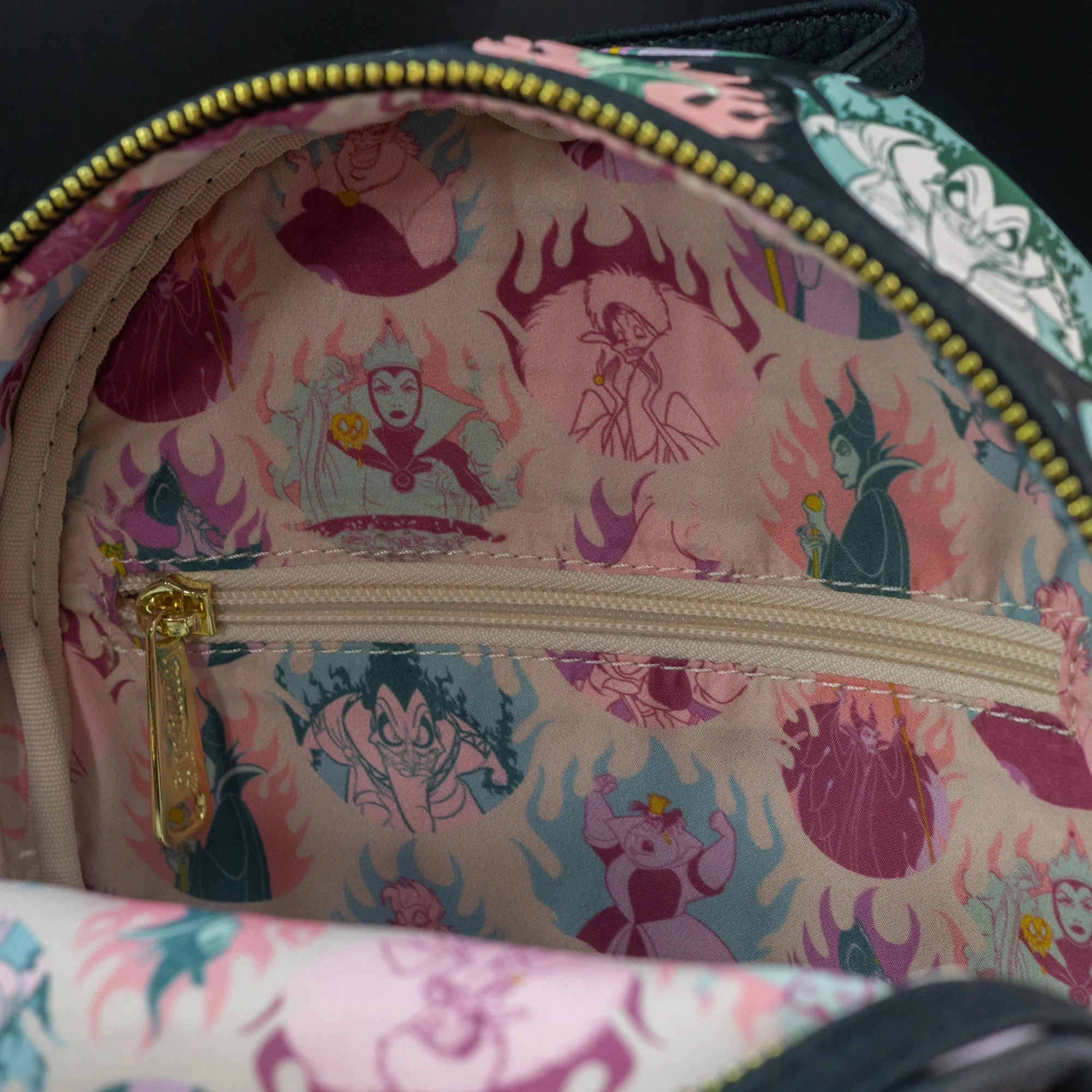 Loungefly x Disney Villains Pastel Flames Mini Backpack - Image 6