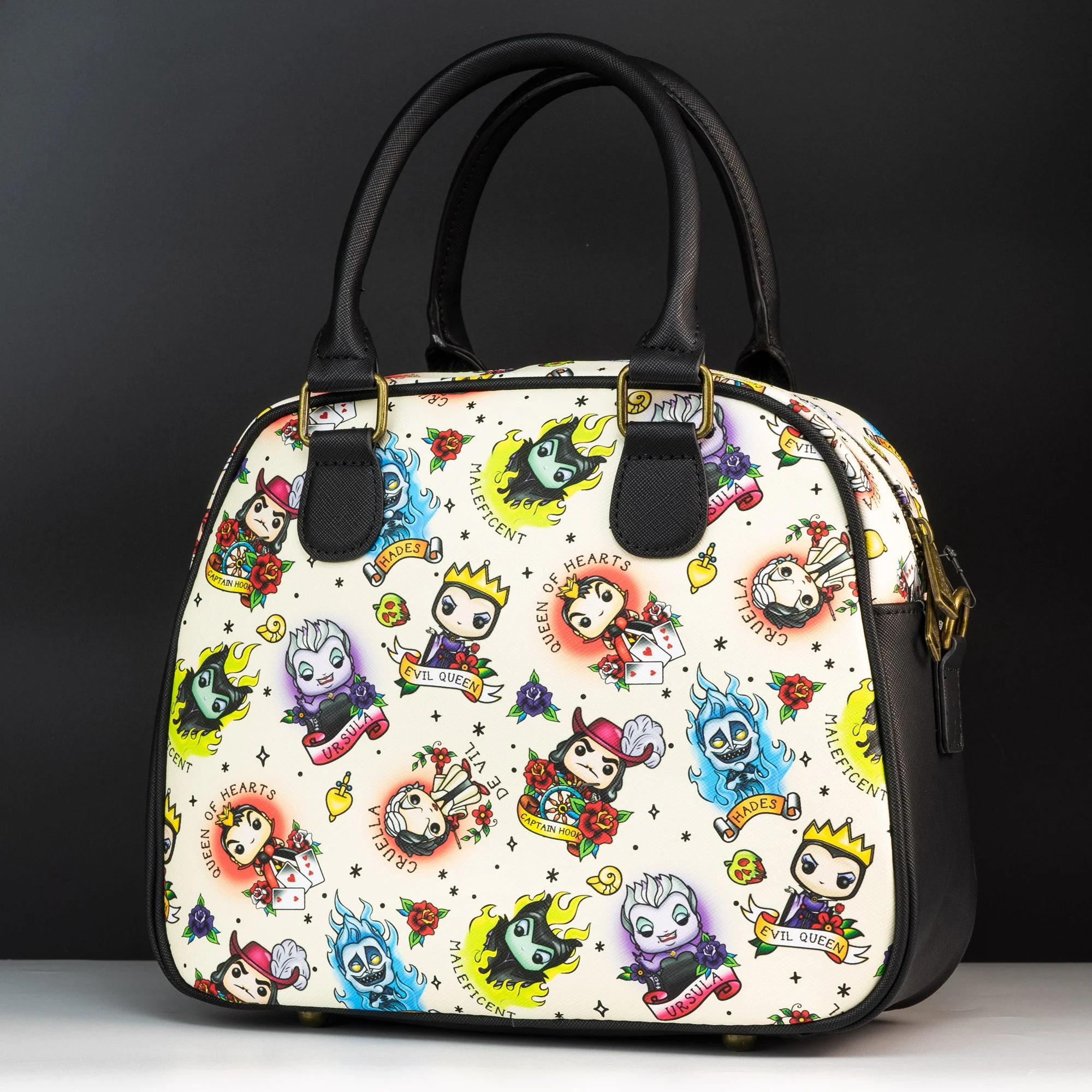Loungefly x Disney Villains Tattoo All Over Print Crossbody Bag - Image 2