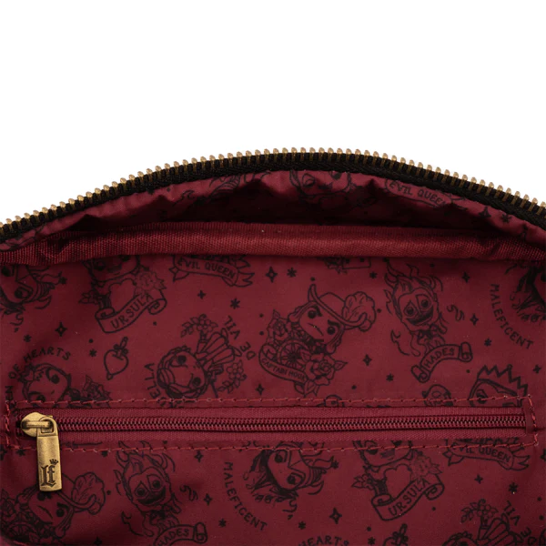 Loungefly x Disney Villains Tattoo All Over Print Crossbody Bag - Image 5