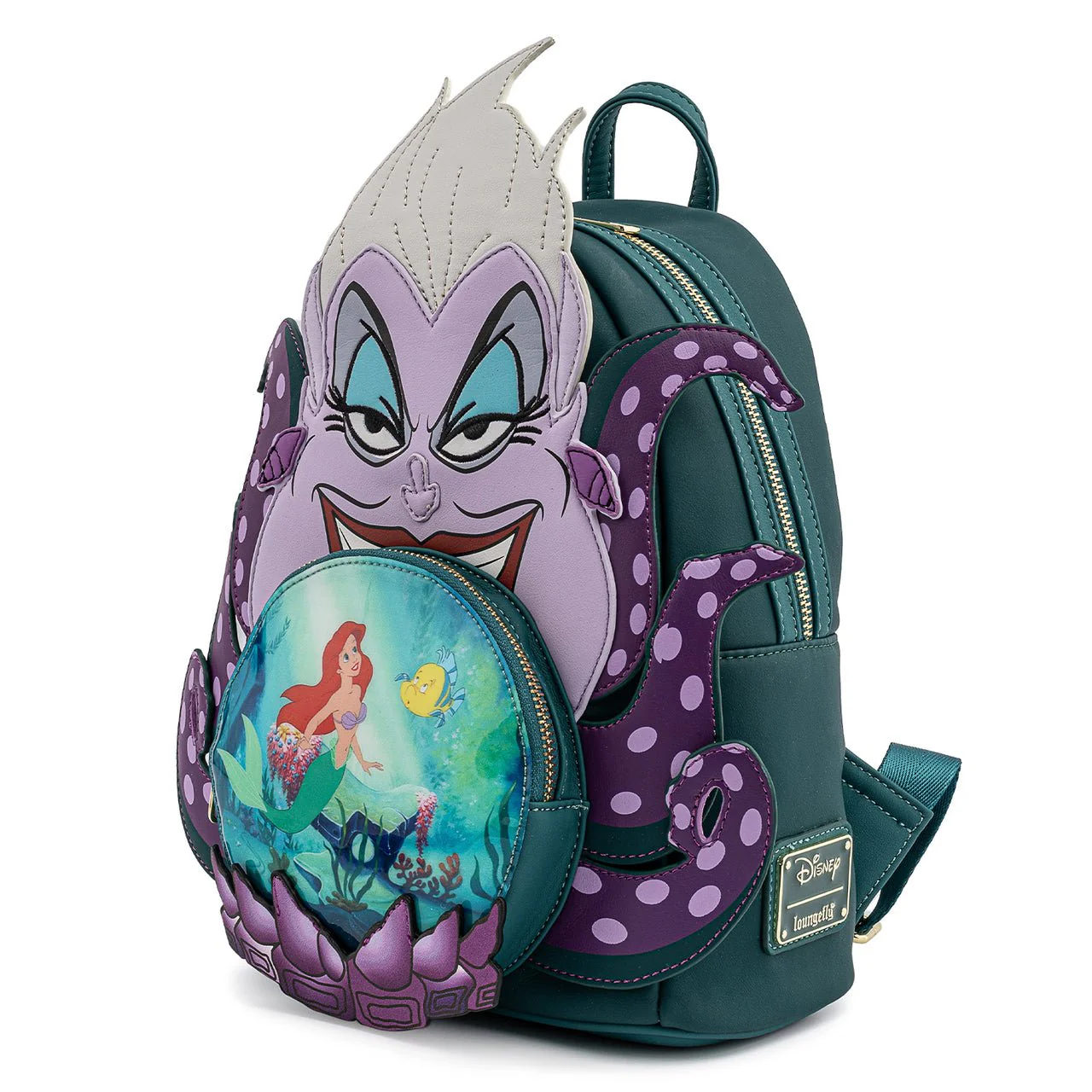 Loungefly x Disney Villains Ursula Crystal Ball Mini Backpack - Image 3