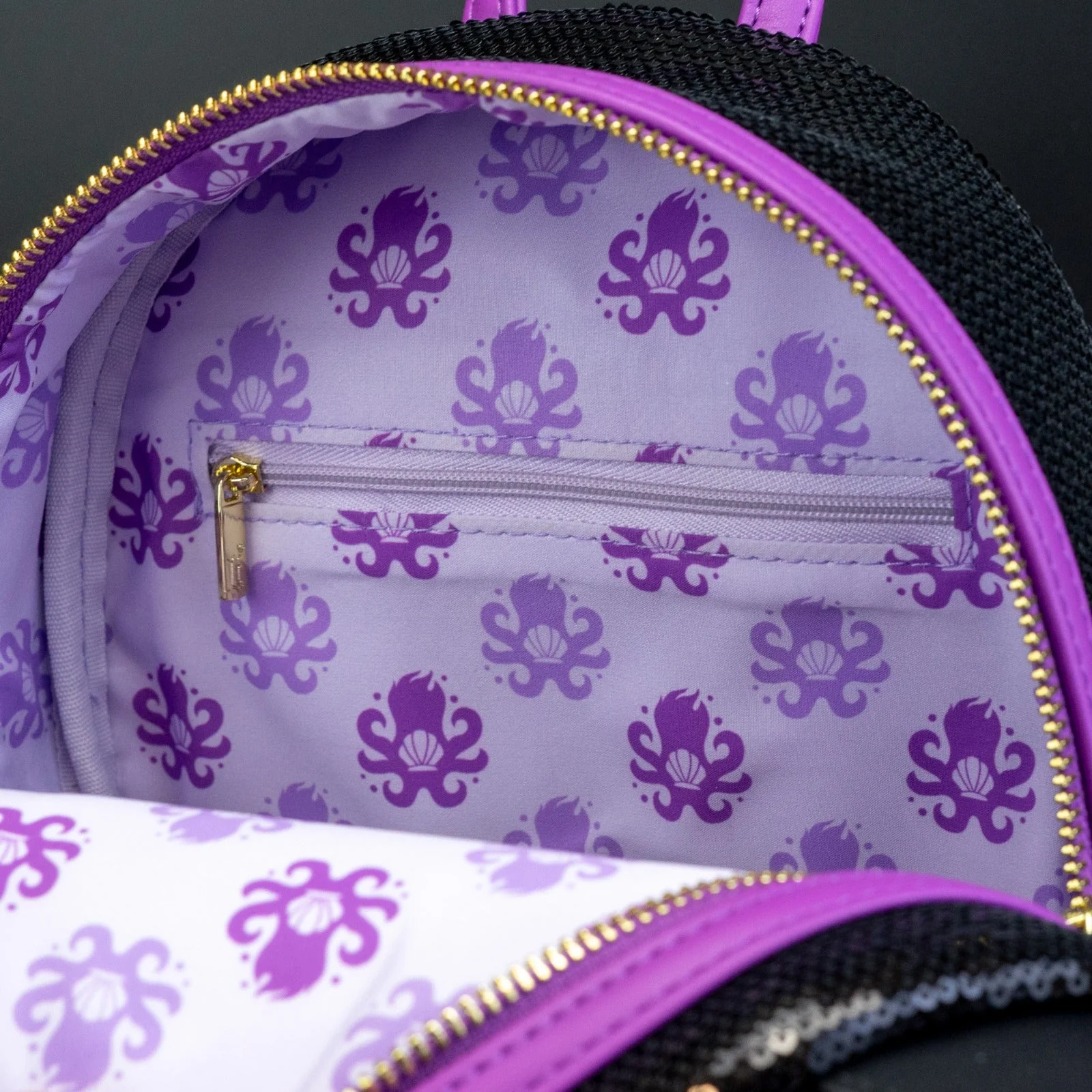 Loungefly x Disney Villains Ursula Sequin Cosplay Mini Backpack - Image 7
