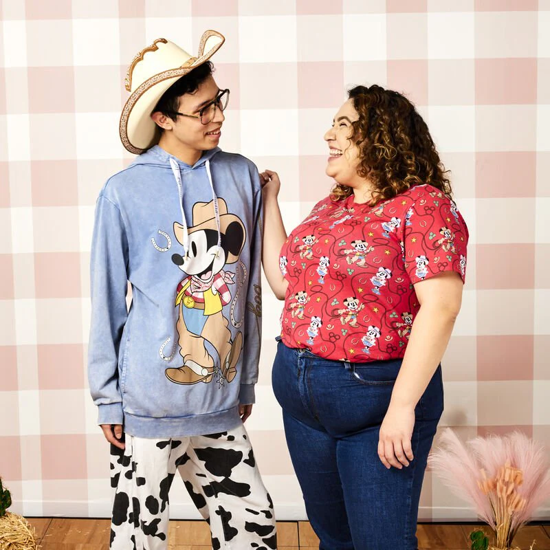 Loungefly x Disney Western Mickey and Minnie Unisex T-Shirt - Image 3