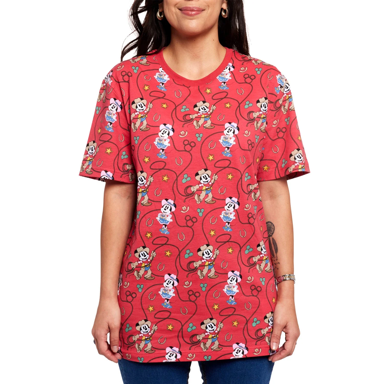 Loungefly x Disney Western Mickey and Minnie Unisex T-Shirt - Image 6