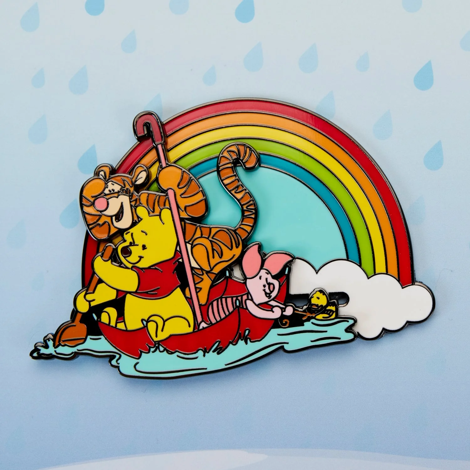Loungefly x Disney Winnie The Pooh and Friends Rainy Day 3 Inch Sliding Pin - Image 2