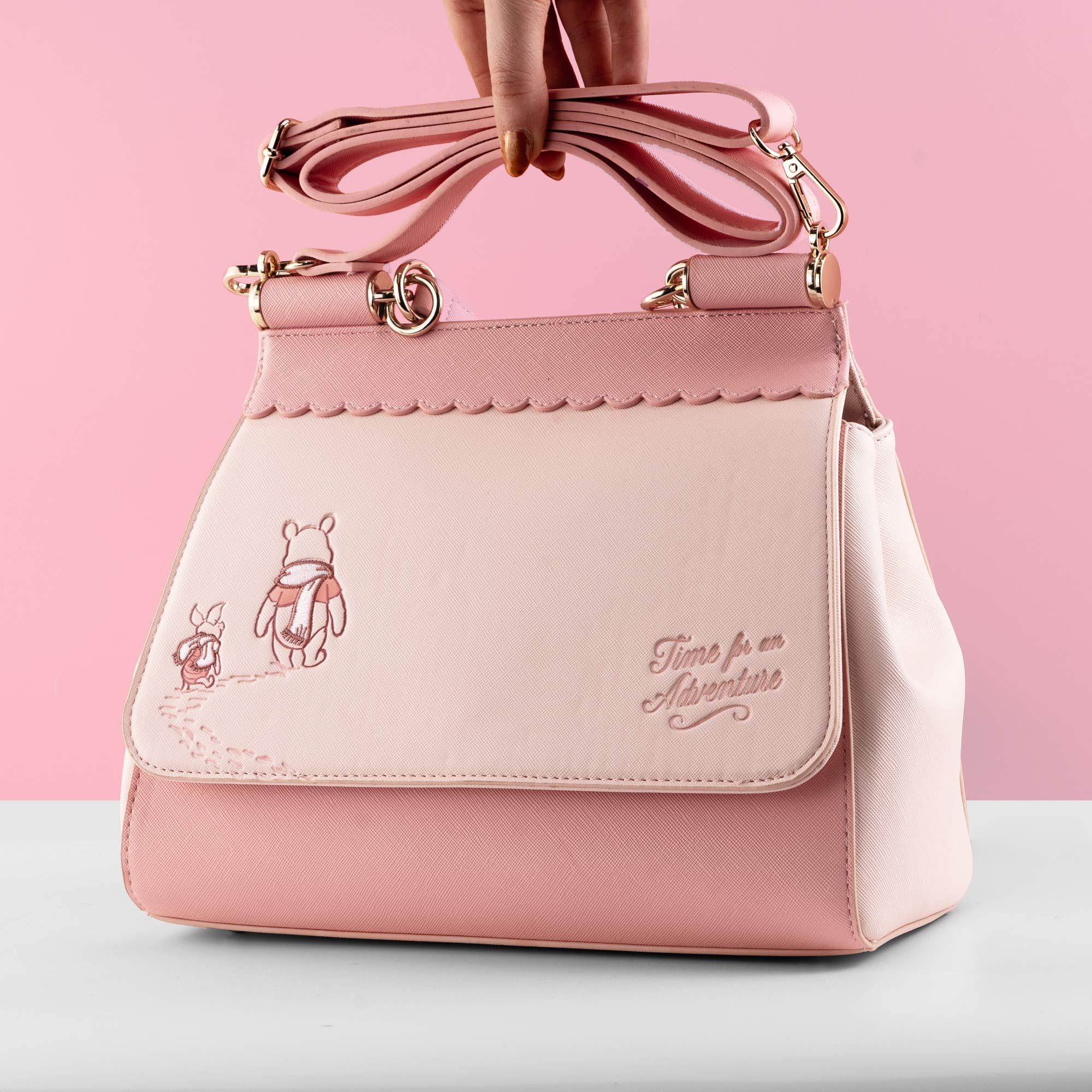Loungefly x Disney Winnie the Pooh and Piglet Winter Crossbody Bag - Image 3