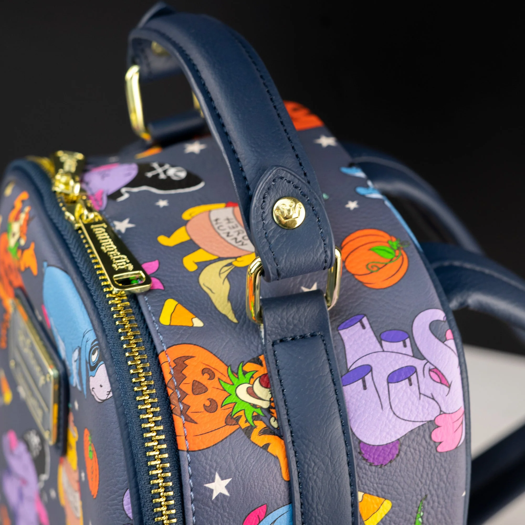 Loungefly x Disney Winnie the Pooh Characters at Halloween AOP Mini Backpack - Image 4