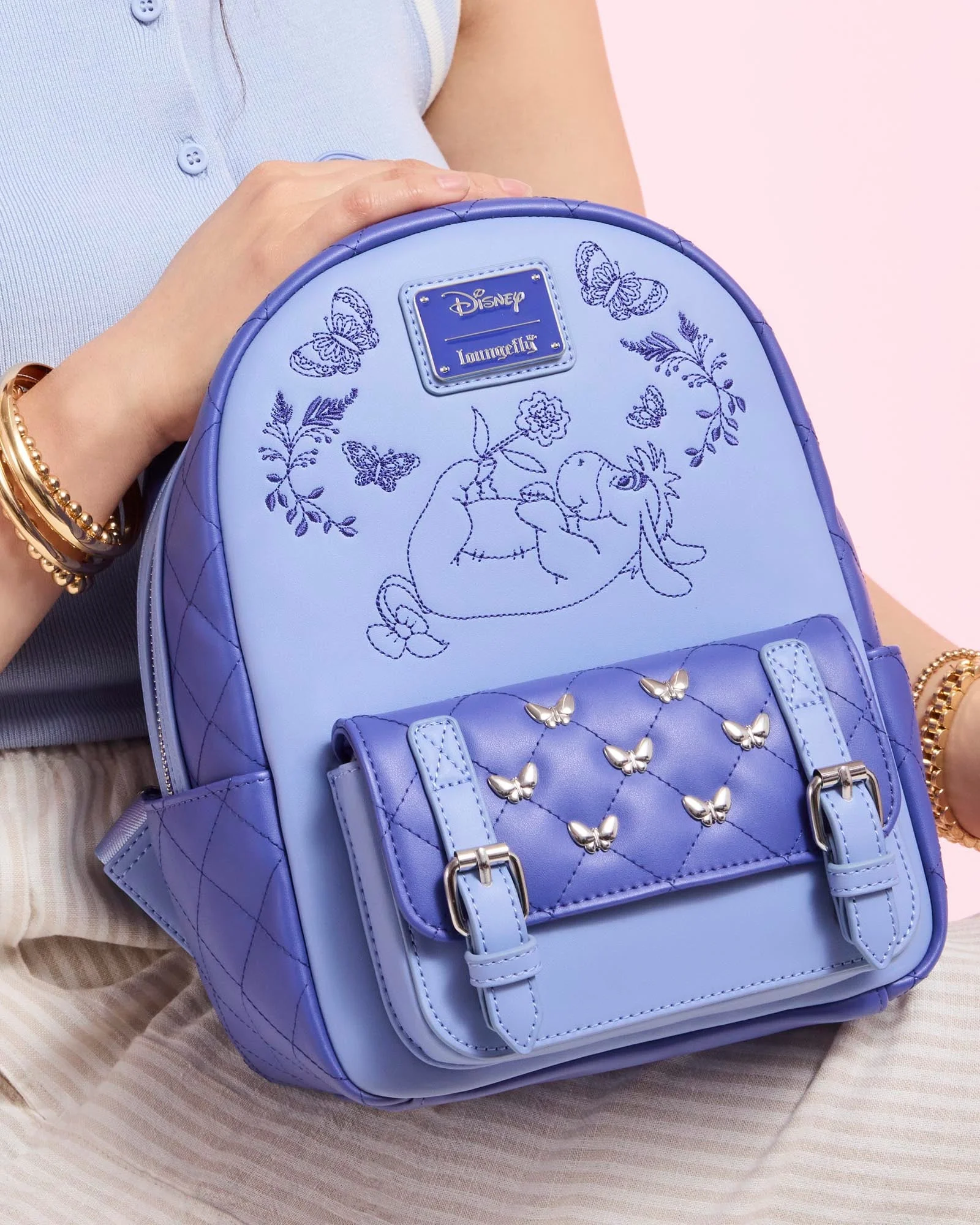 Loungefly x Disney Winnie The Pooh Eeyore Embroidered Mini Backpack - Image 2