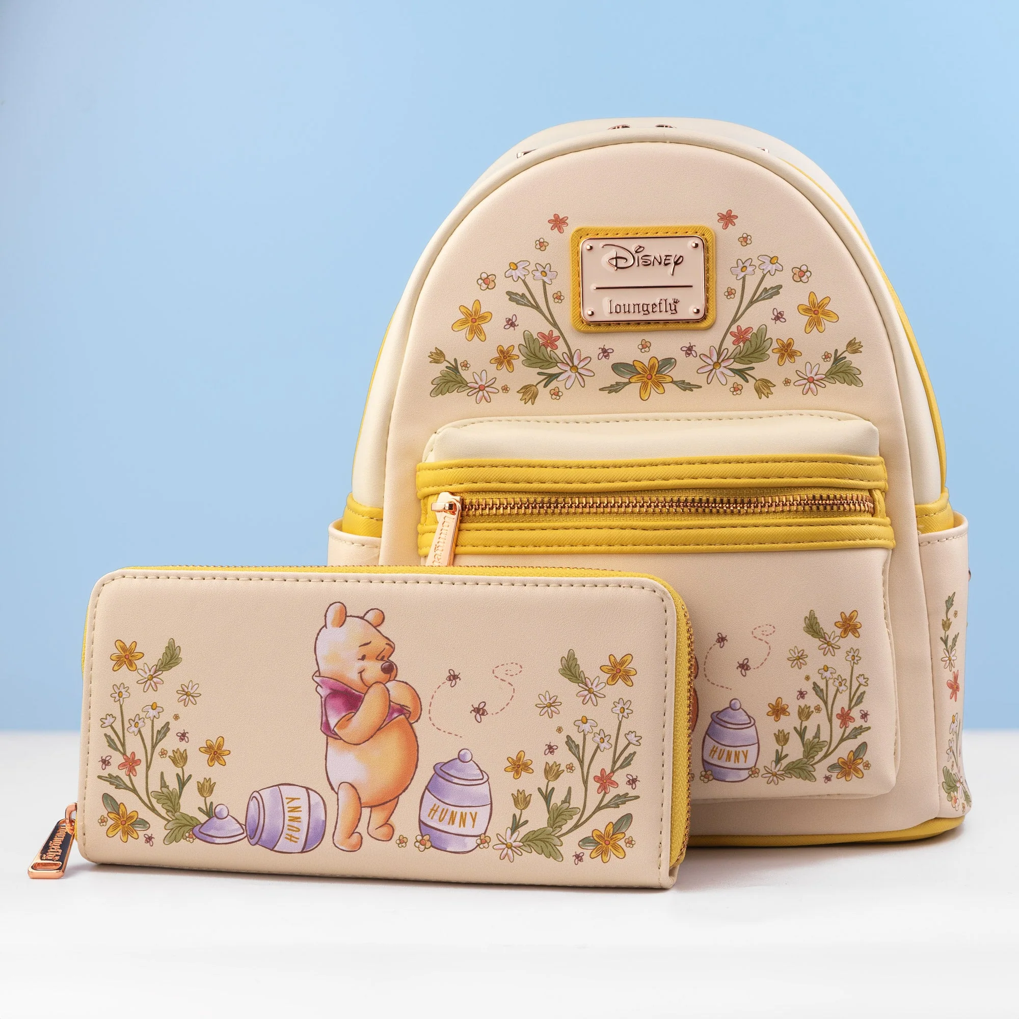 Loungefly x Disney Winnie the Pooh Floral Mini Backpack - Image 9