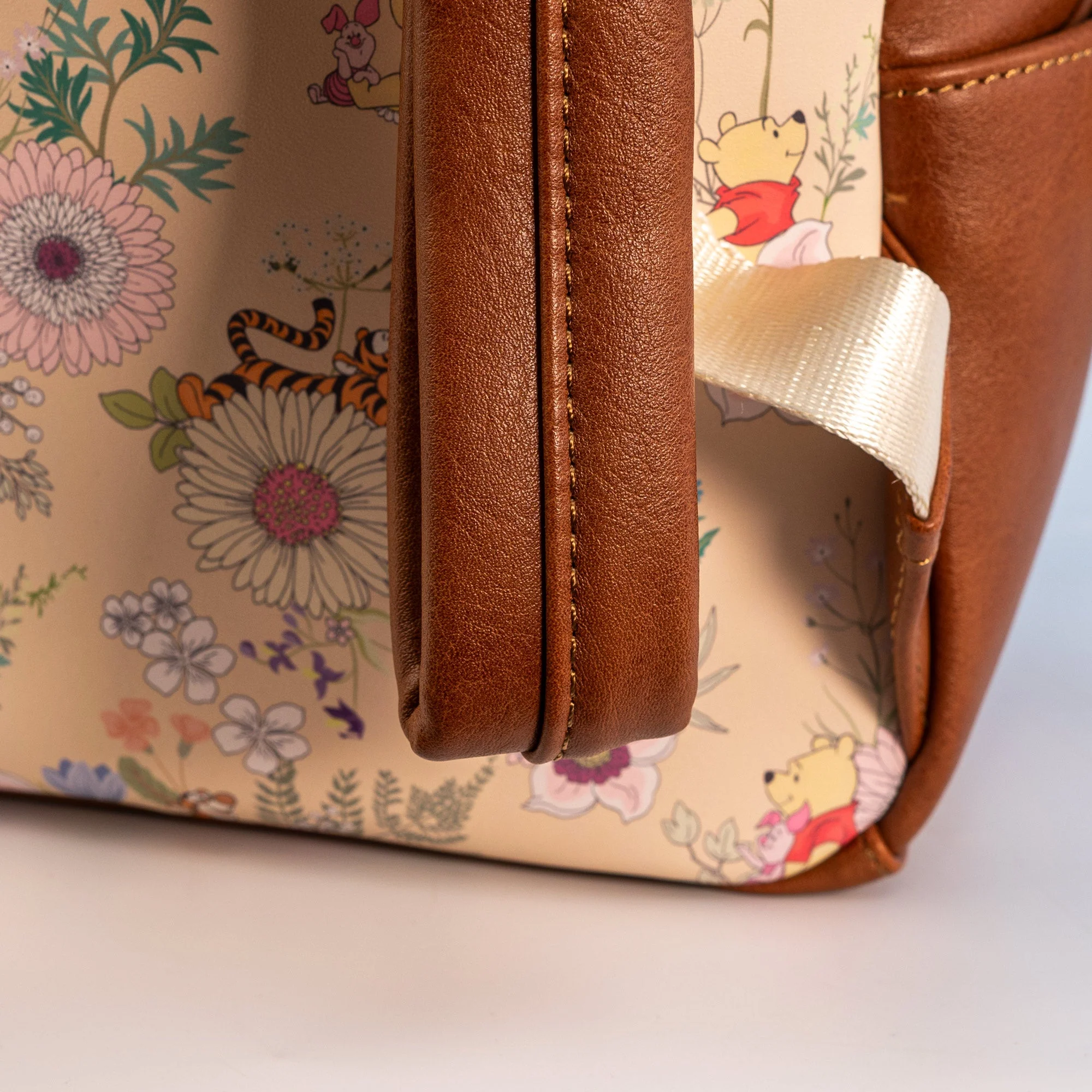Loungefly x Disney Winnie the Pooh Floral Print Flap Pocket Mini Backpack - Image 5
