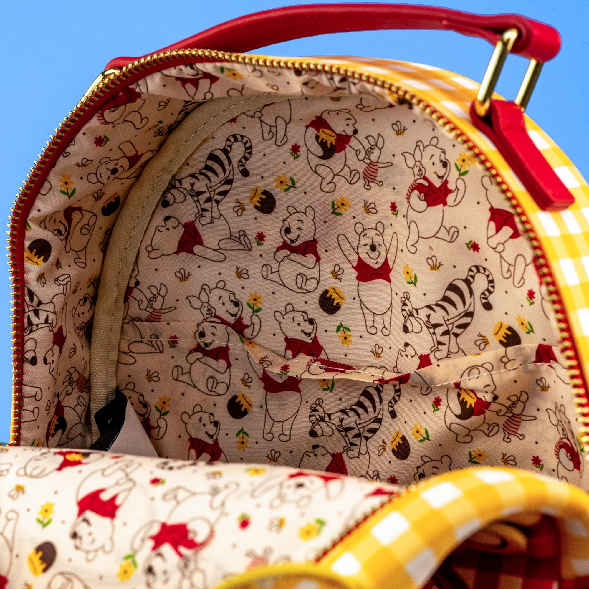 Loungefly x Disney Winnie the Pooh Gingham Mini Backpack - Image 6