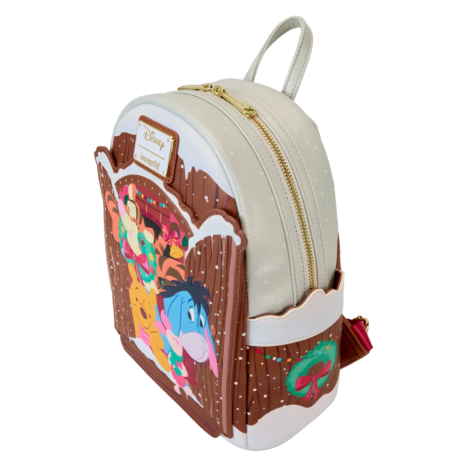 Loungefly x Disney Winnie the Pooh Holiday Scene Pooh And Friends Mini Backpack - Image 4