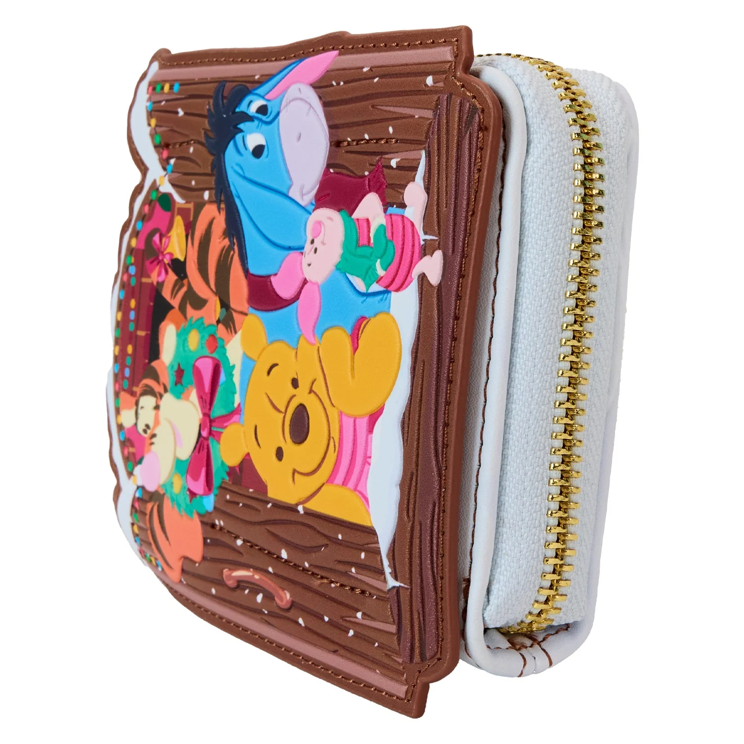 Loungefly x Disney Winnie the Pooh Holiday Scene Pooh And Friends Zip Around Wallet - Image 2