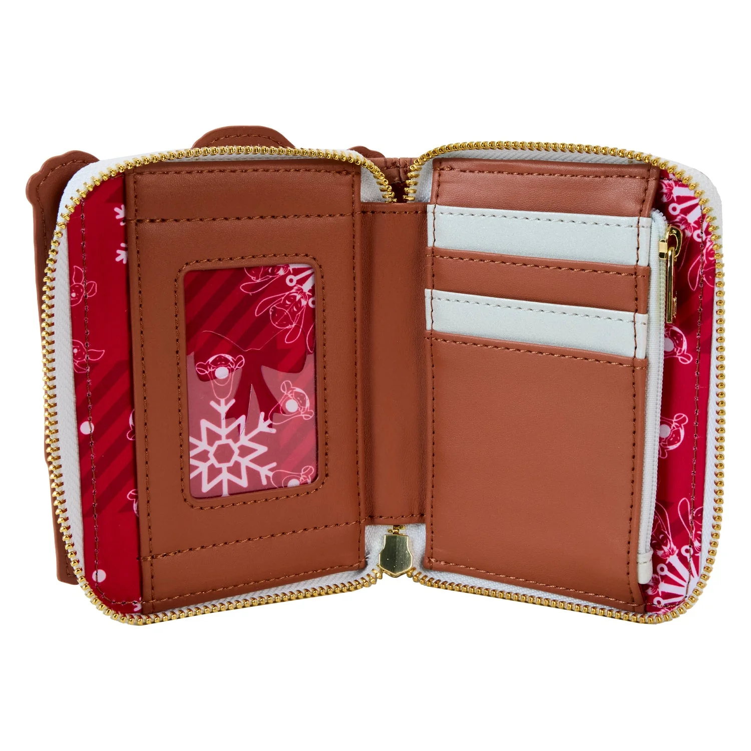 Loungefly x Disney Winnie the Pooh Holiday Scene Pooh And Friends Zip Around Wallet - Image 4