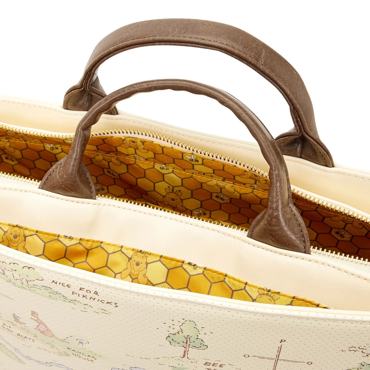 Loungefly x Disney Winnie The Pooh Hundred Acre Wood Tote Bag - Image 4