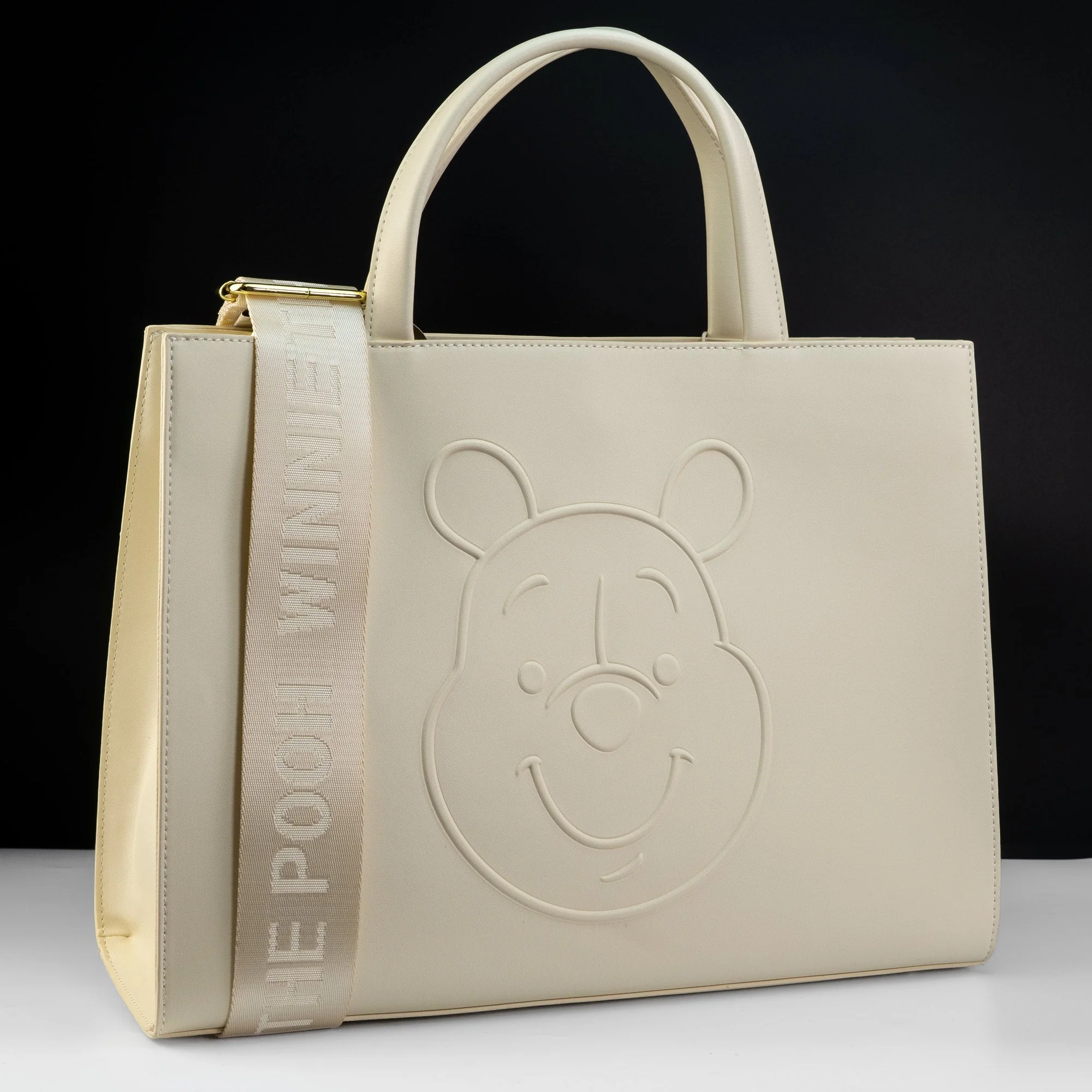 Loungefly x Disney Winnie the Pooh Minimal Cream Crossbody Tote Handbag - Image 2