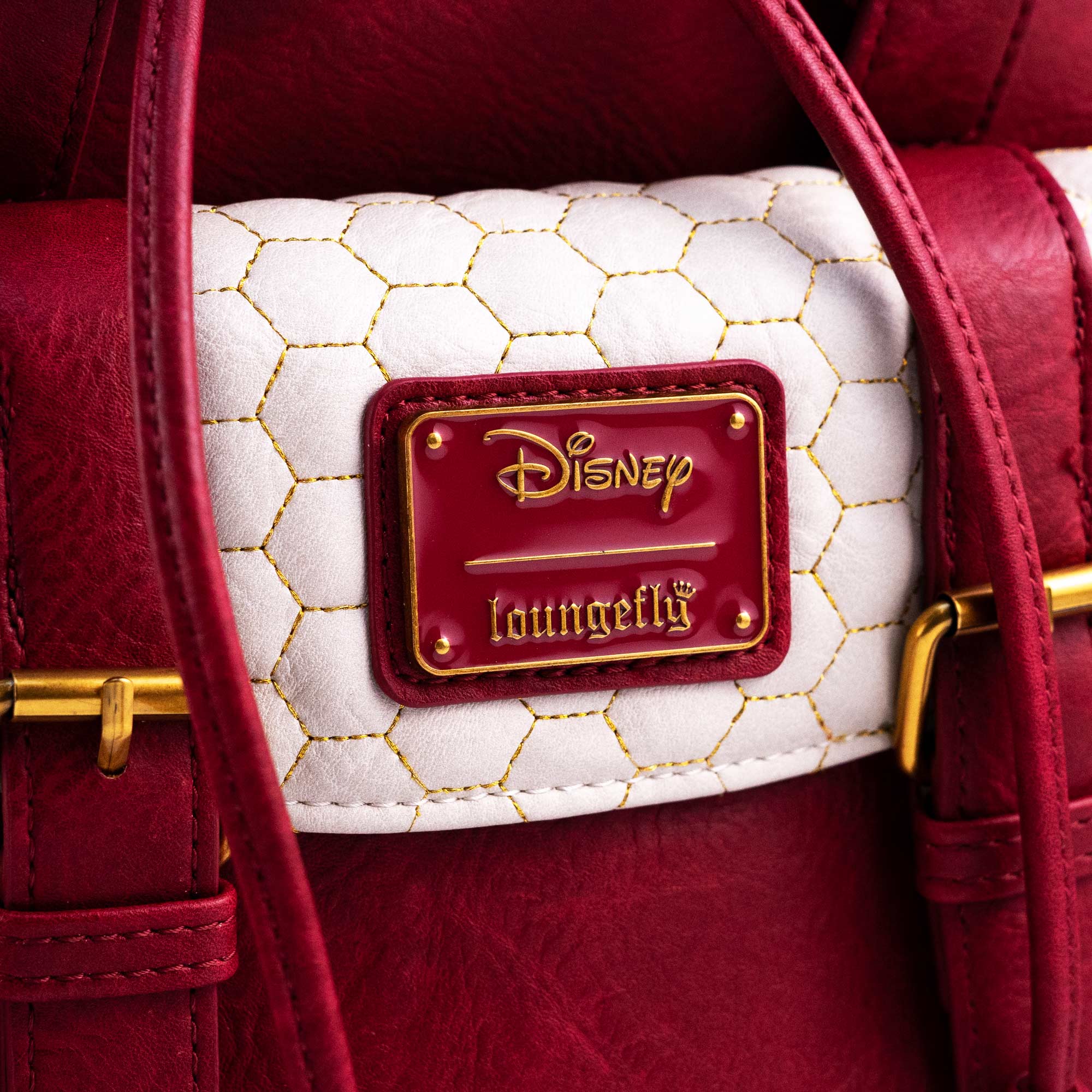 Loungefly x Disney Winnie the Pooh Minimalist Quilted Honeycomb Mini Backpack - Image 3