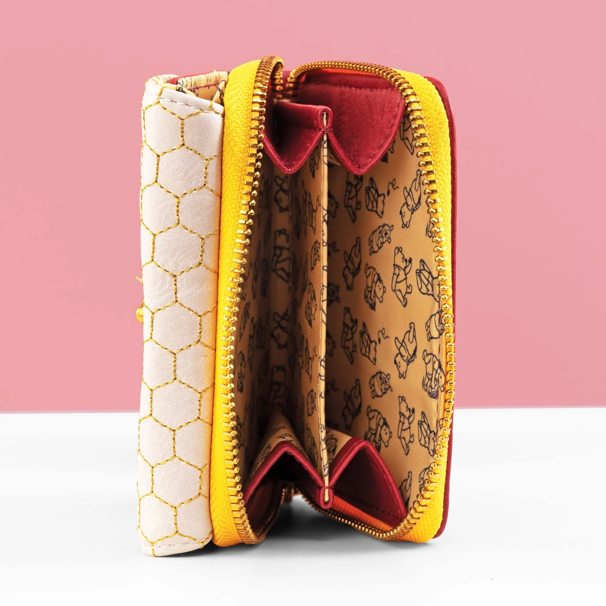 Loungefly x Disney Winnie the Pooh Minimalist Honeycomb Quilted Wallet - Image 4